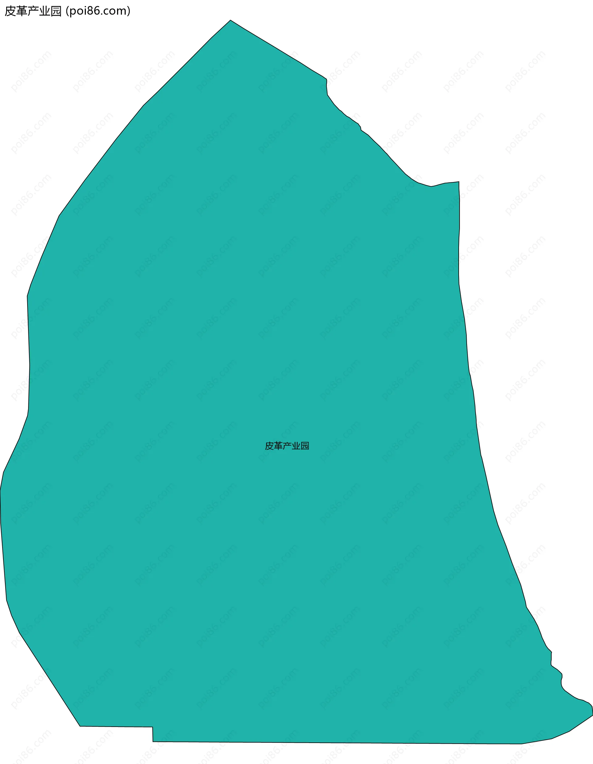皮革产业园边界地图