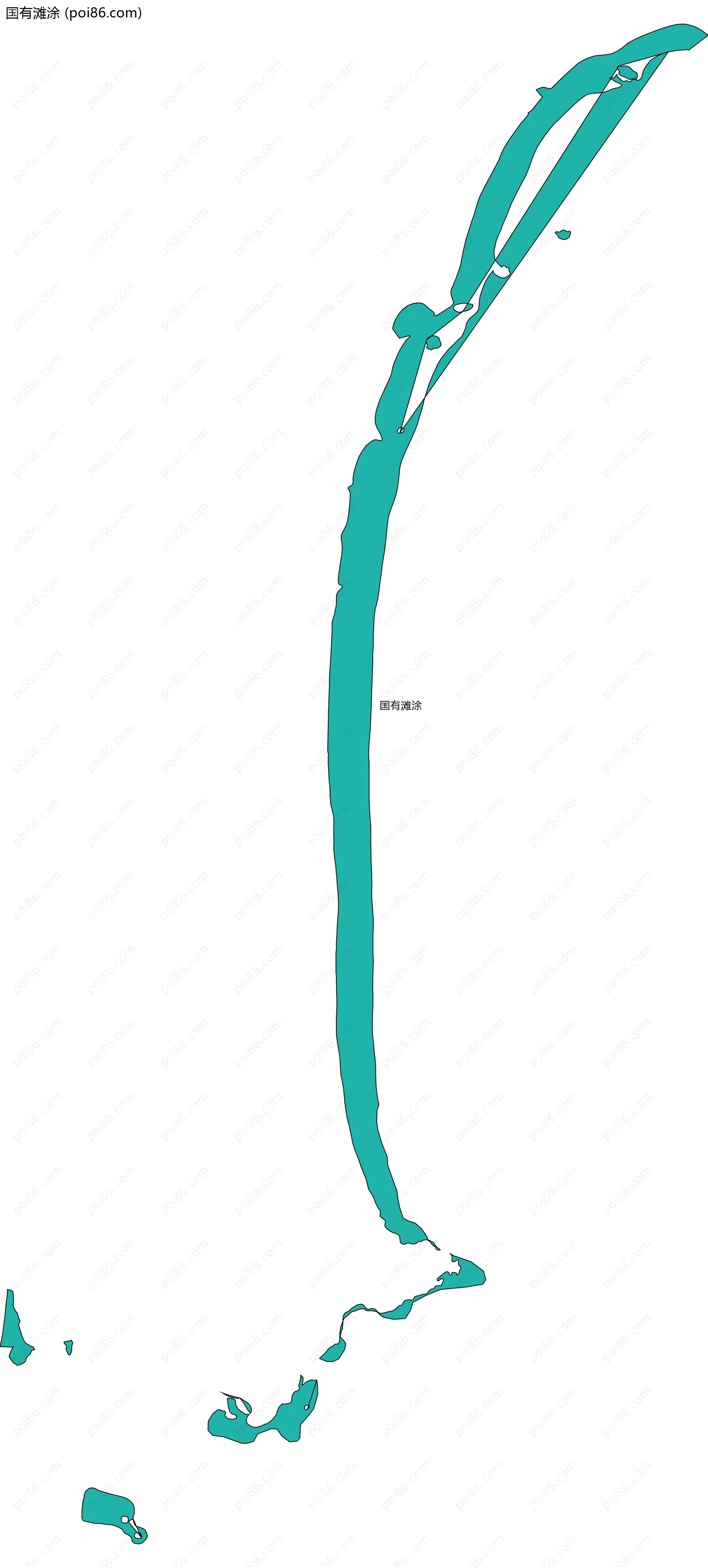 国有滩涂边界地图