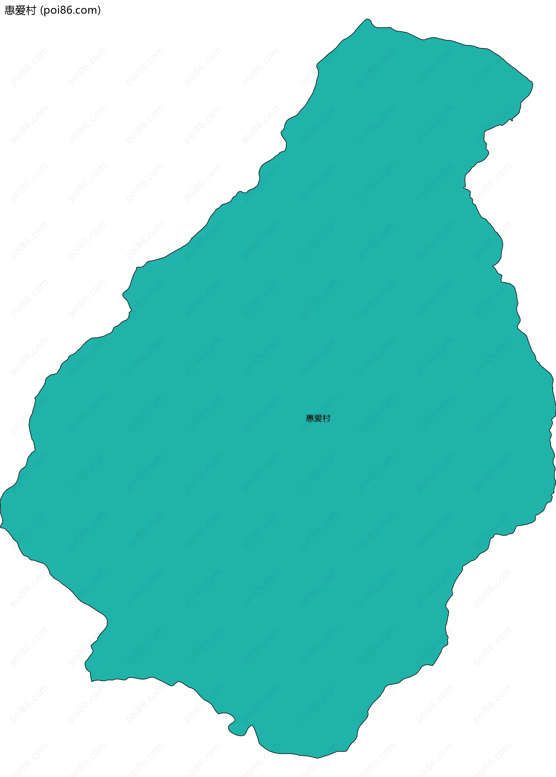 惠爱村边界地图