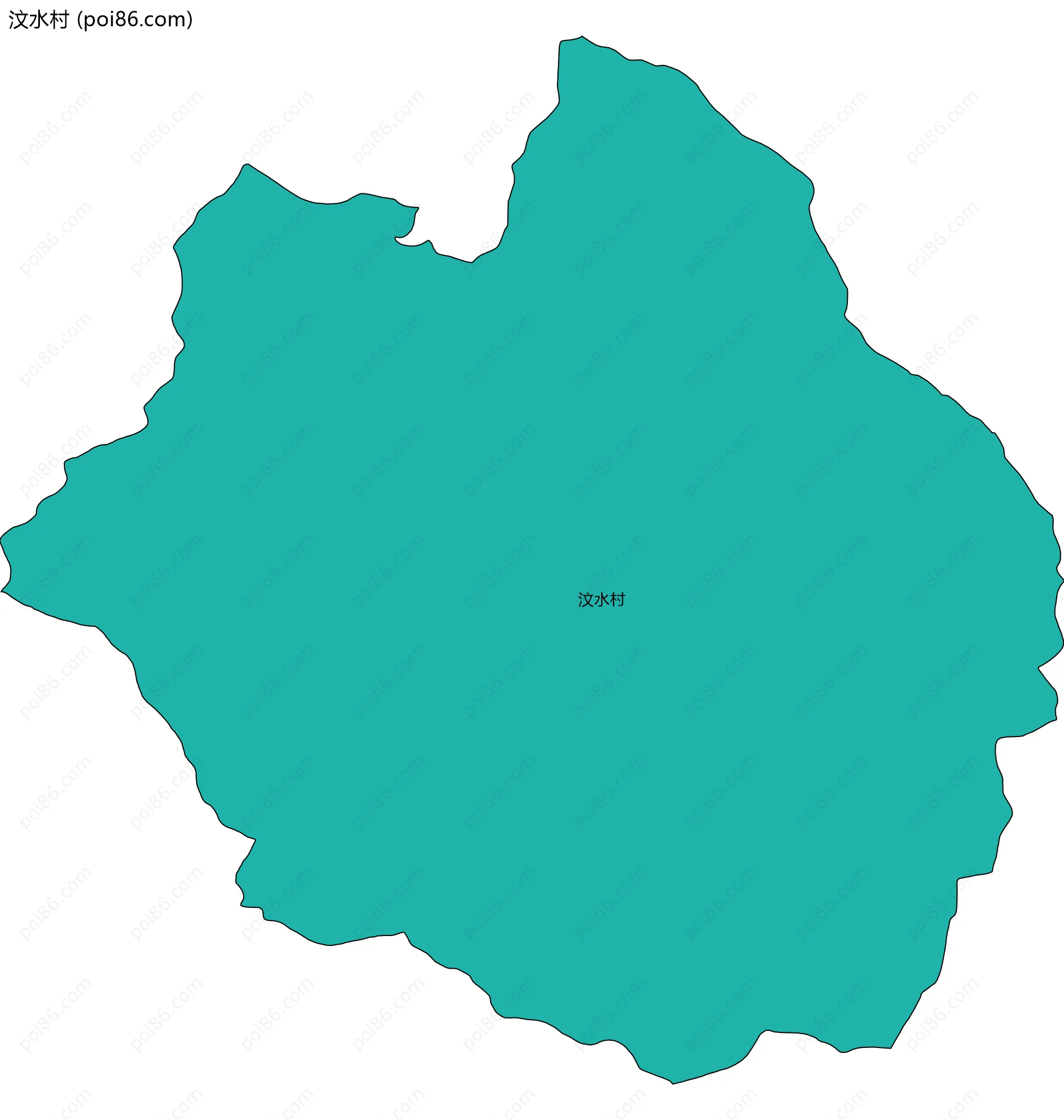 汶水村边界地图