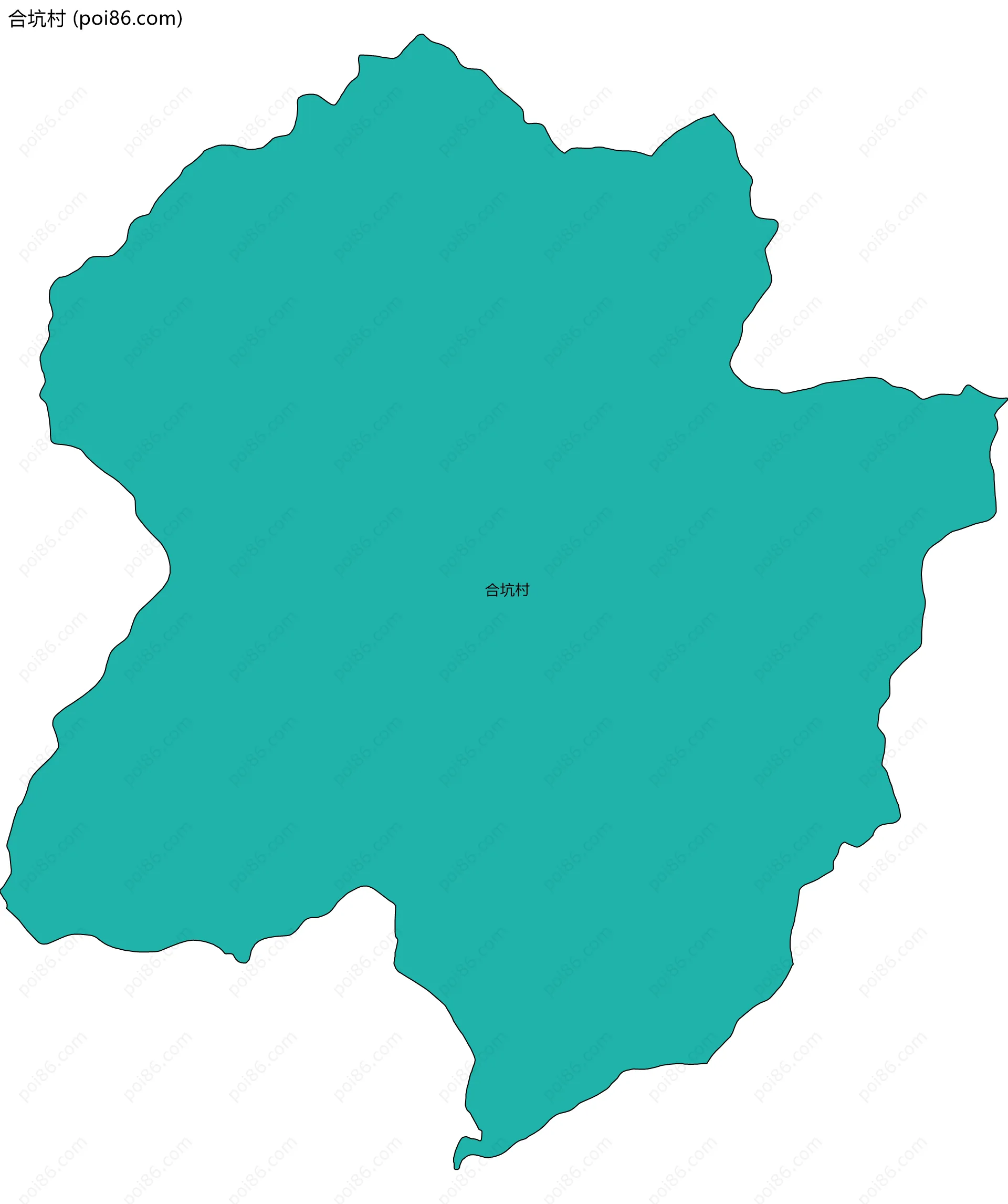 合坑村边界地图