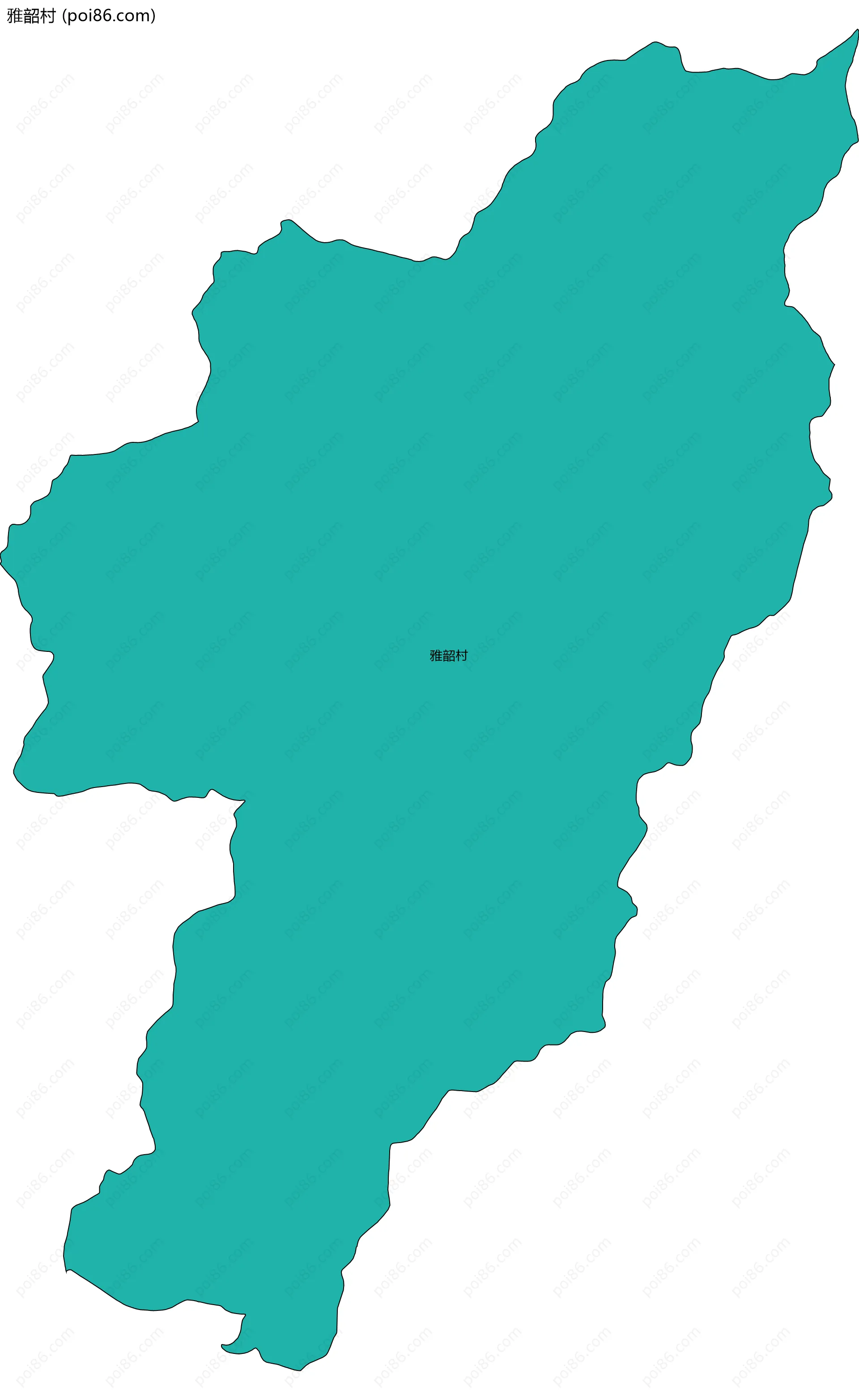 雅韶村边界地图