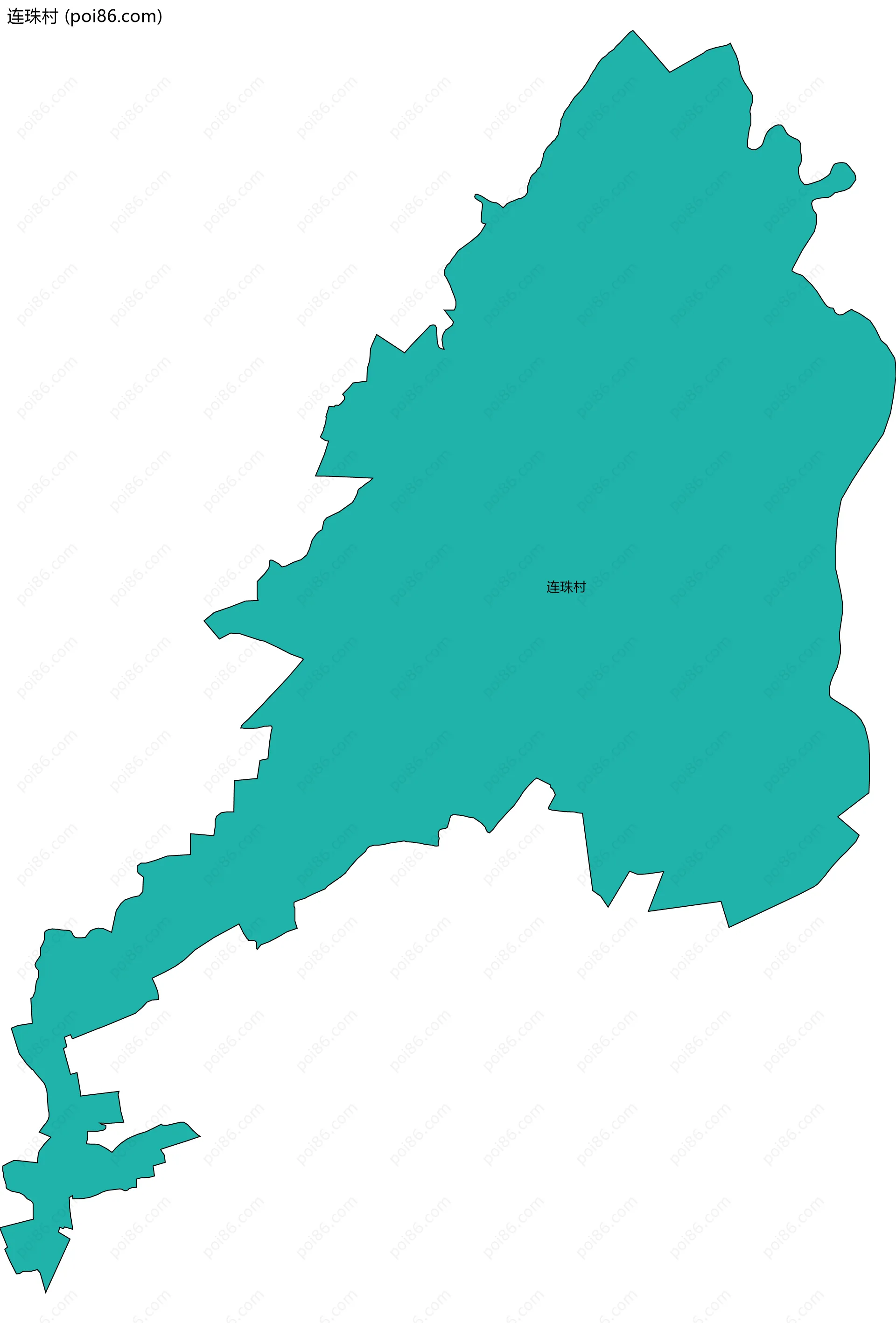 连珠村边界地图