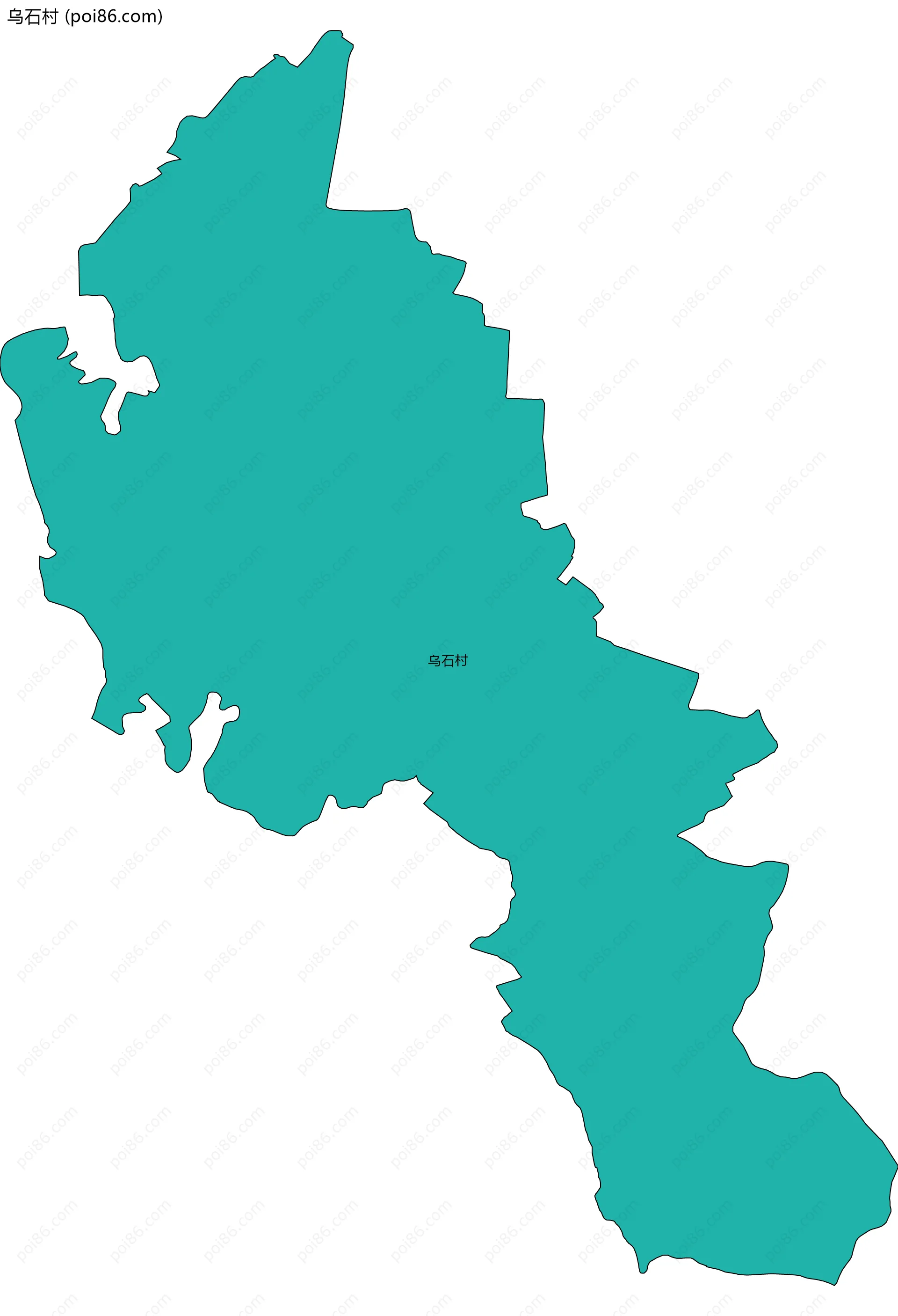 乌石村边界地图
