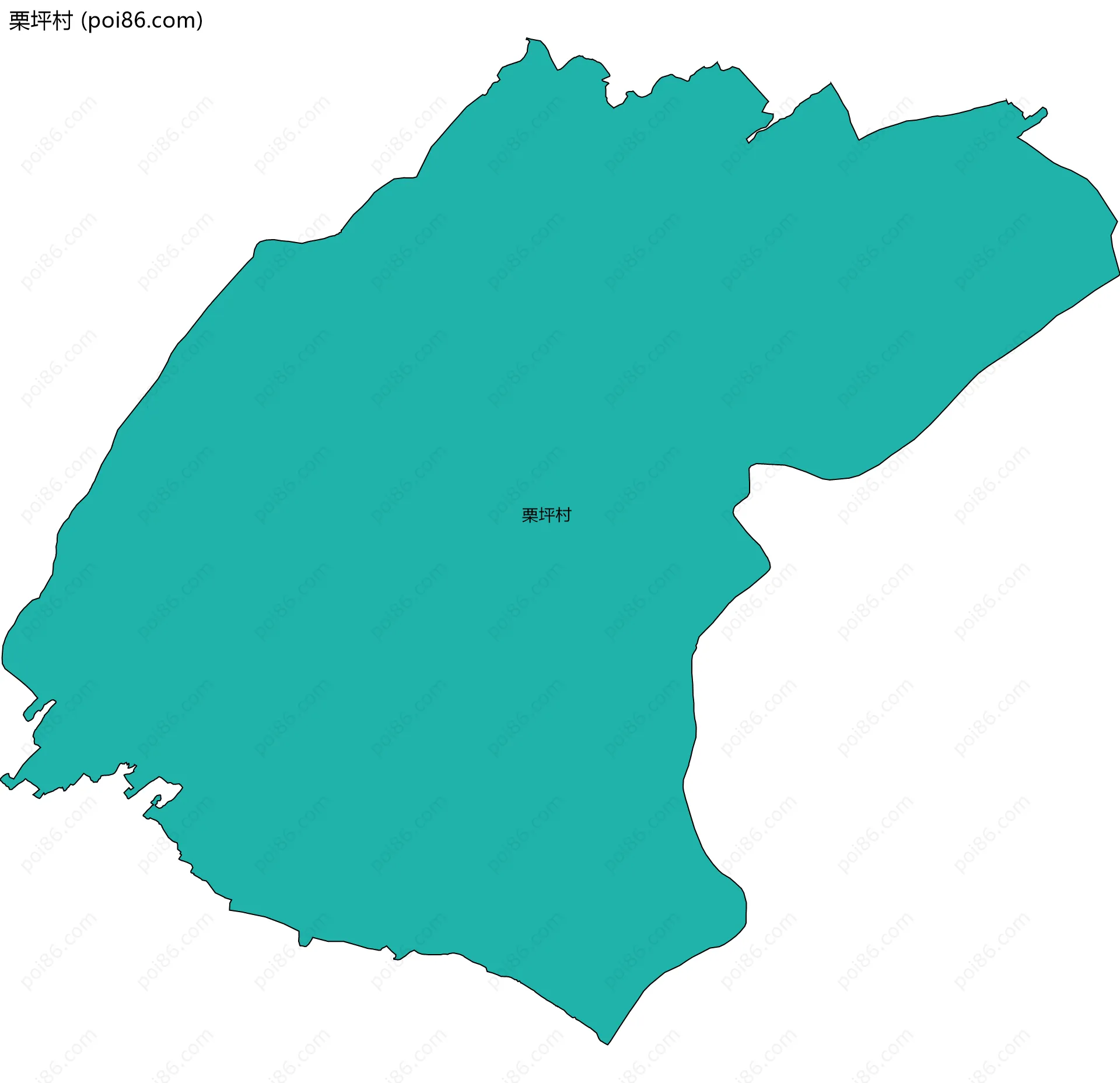 栗坪村边界地图