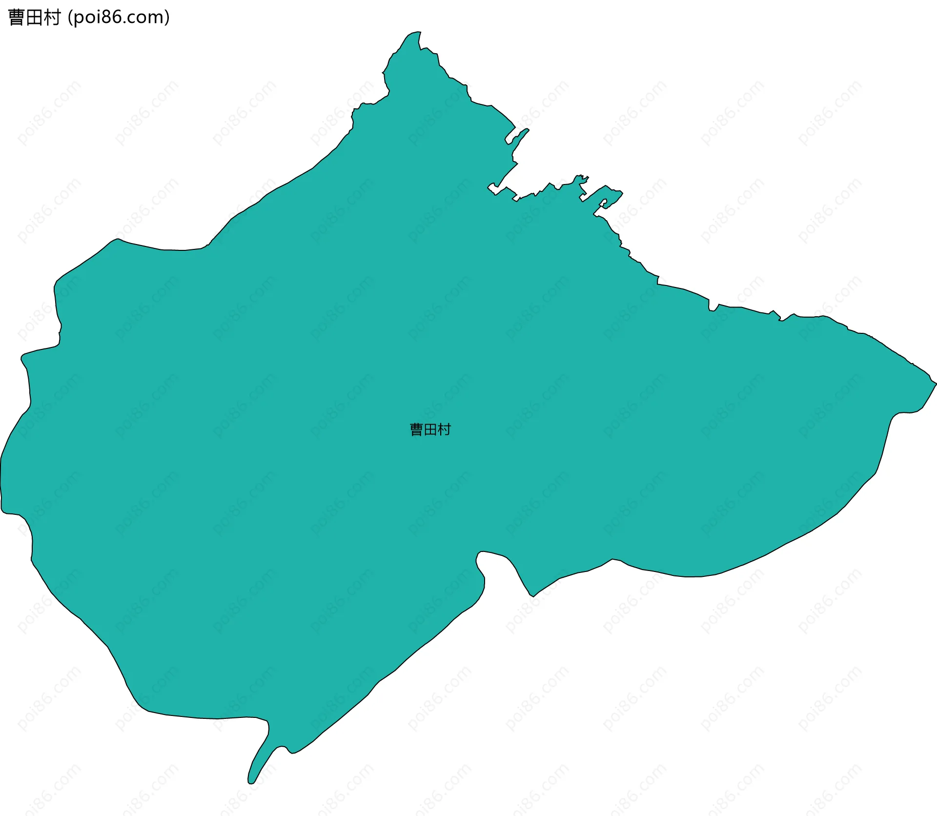 曹田村边界地图