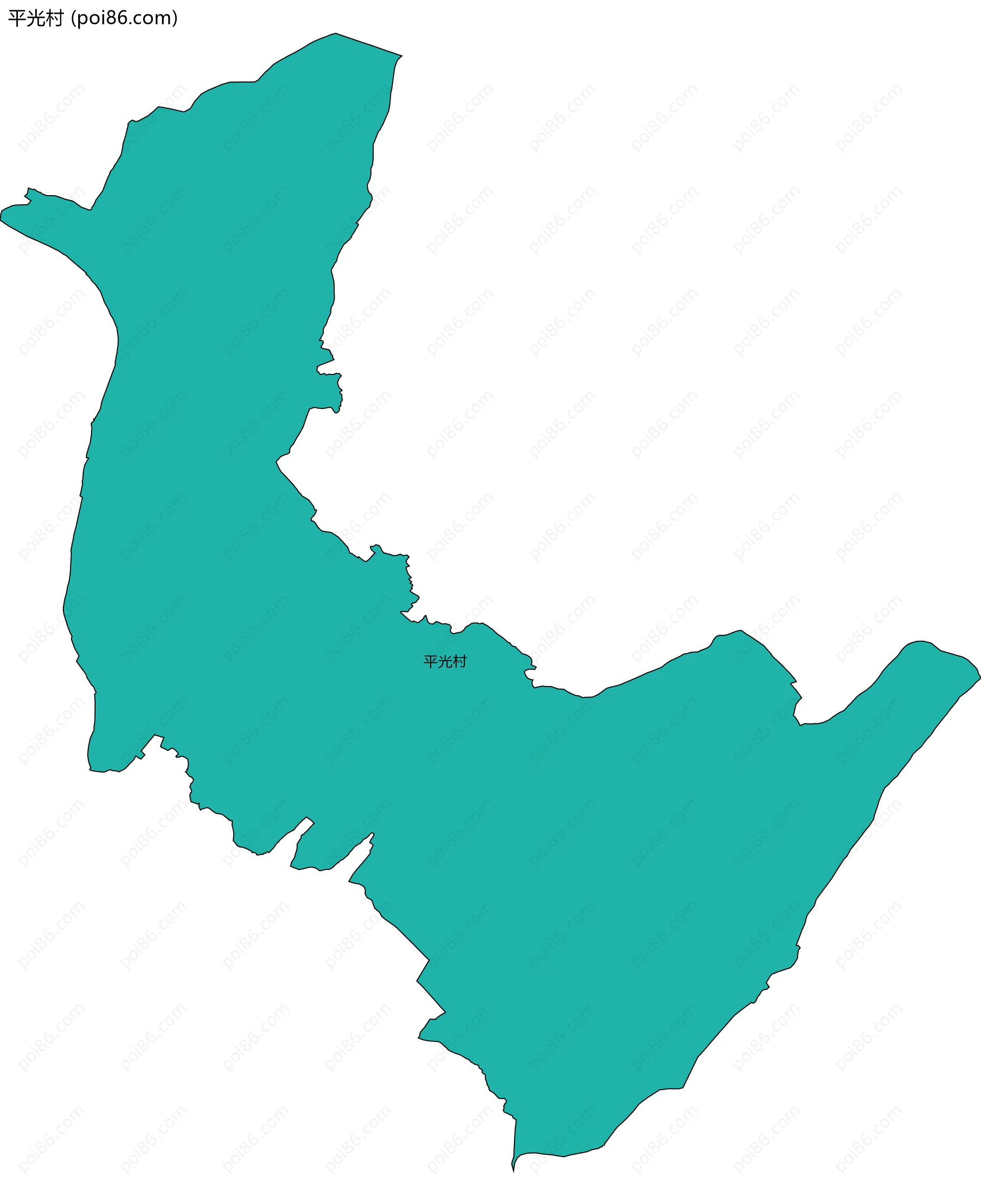 平光村边界地图