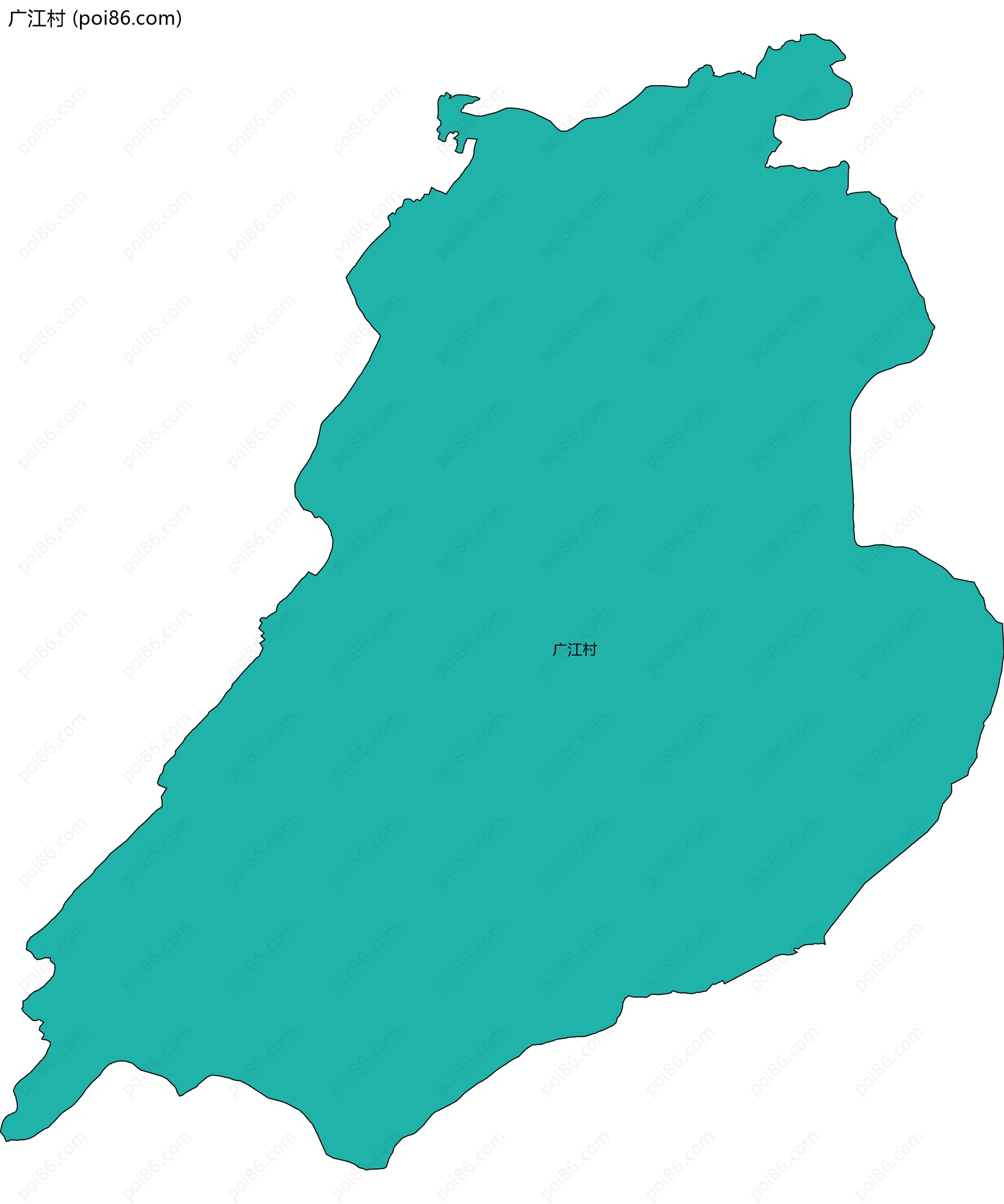 广江村边界地图