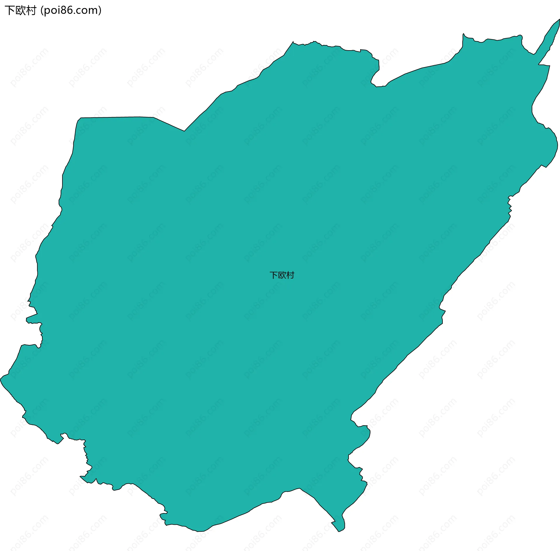 下欧村边界地图