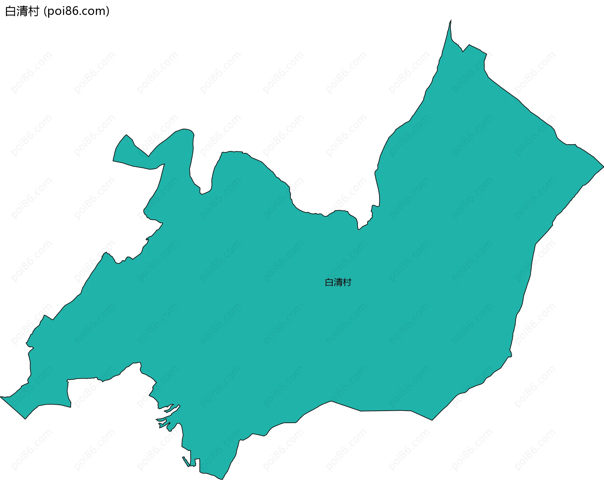 白清村边界地图