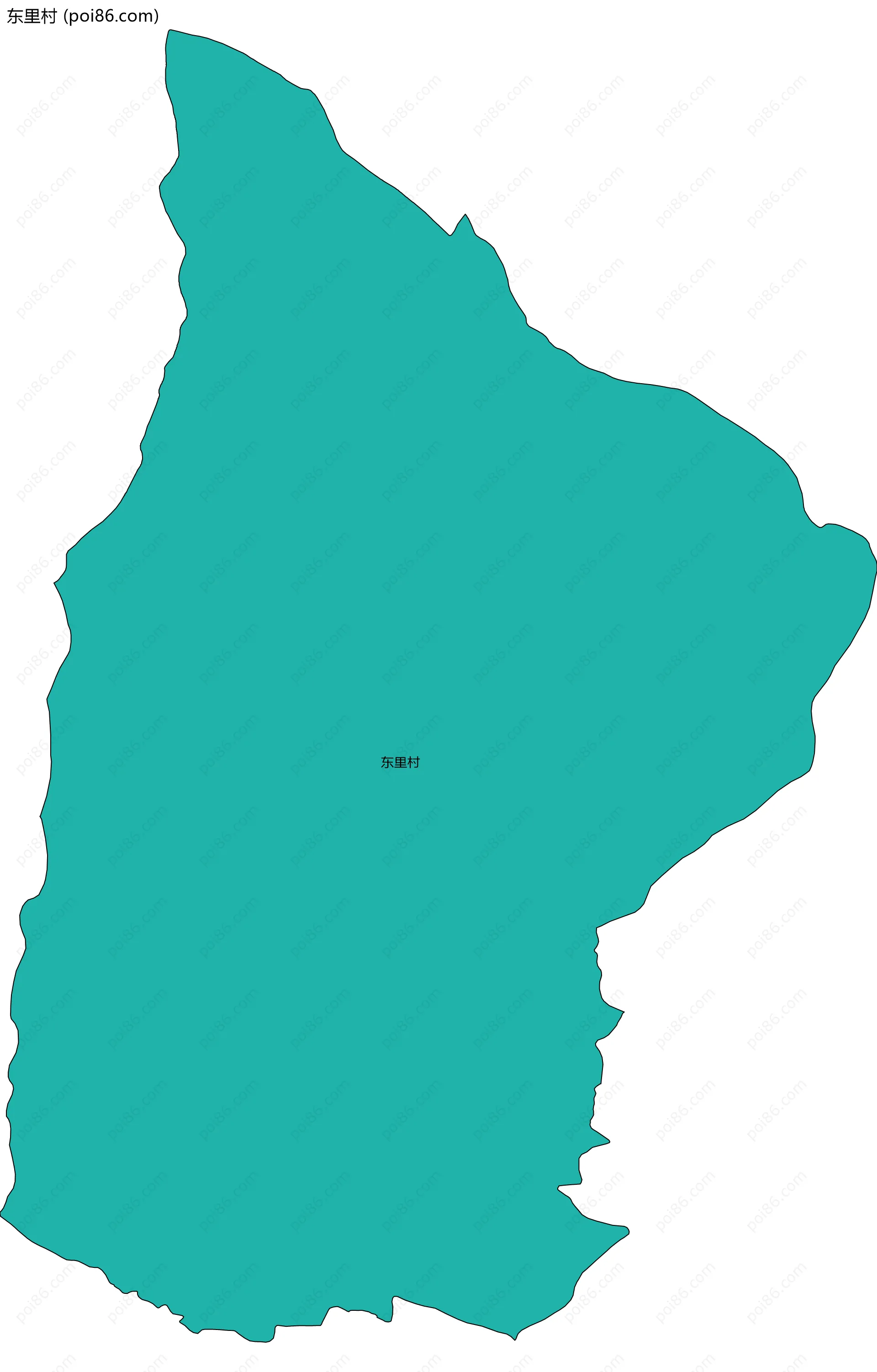 东里村边界地图