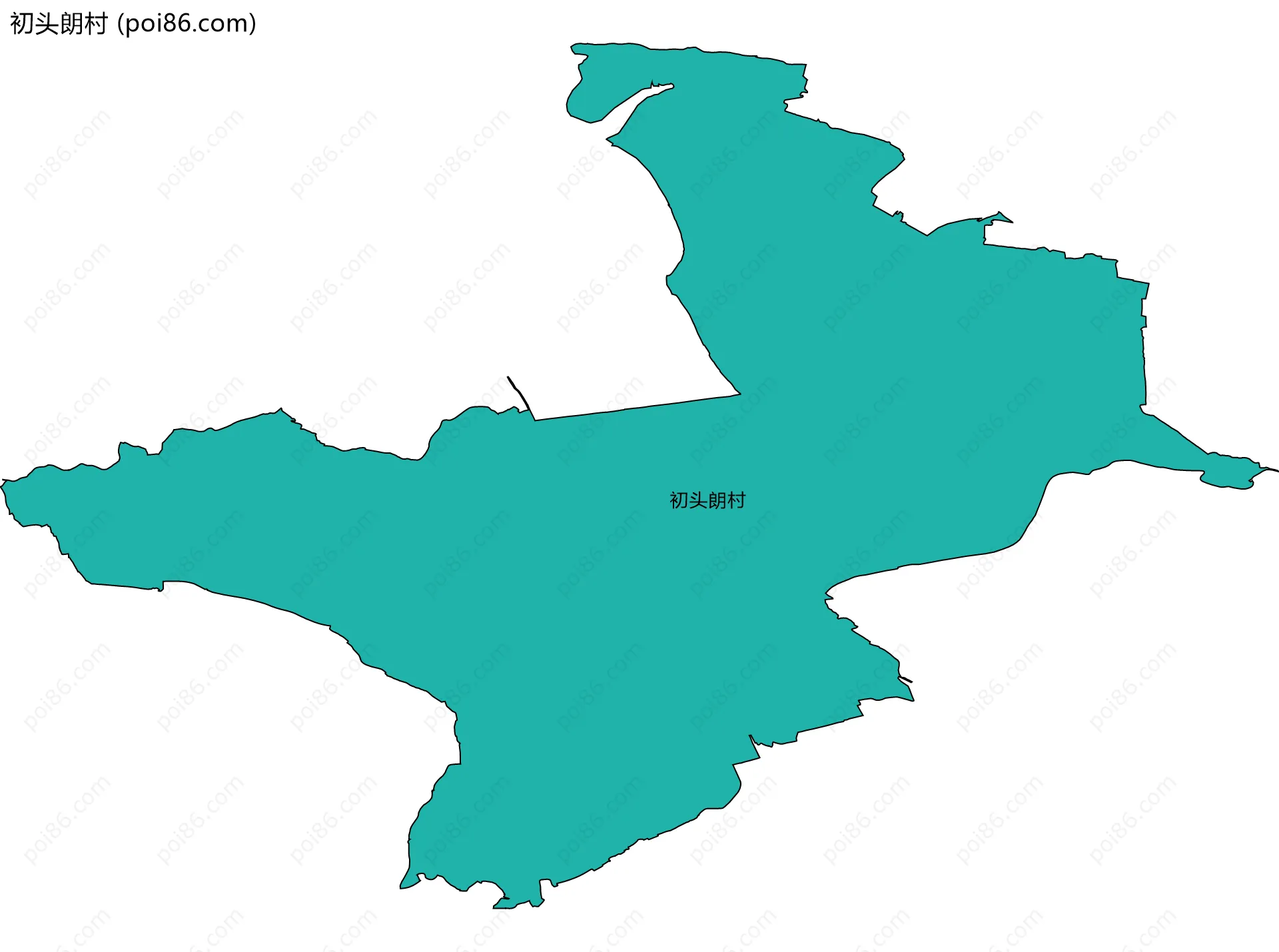初头朗村边界地图