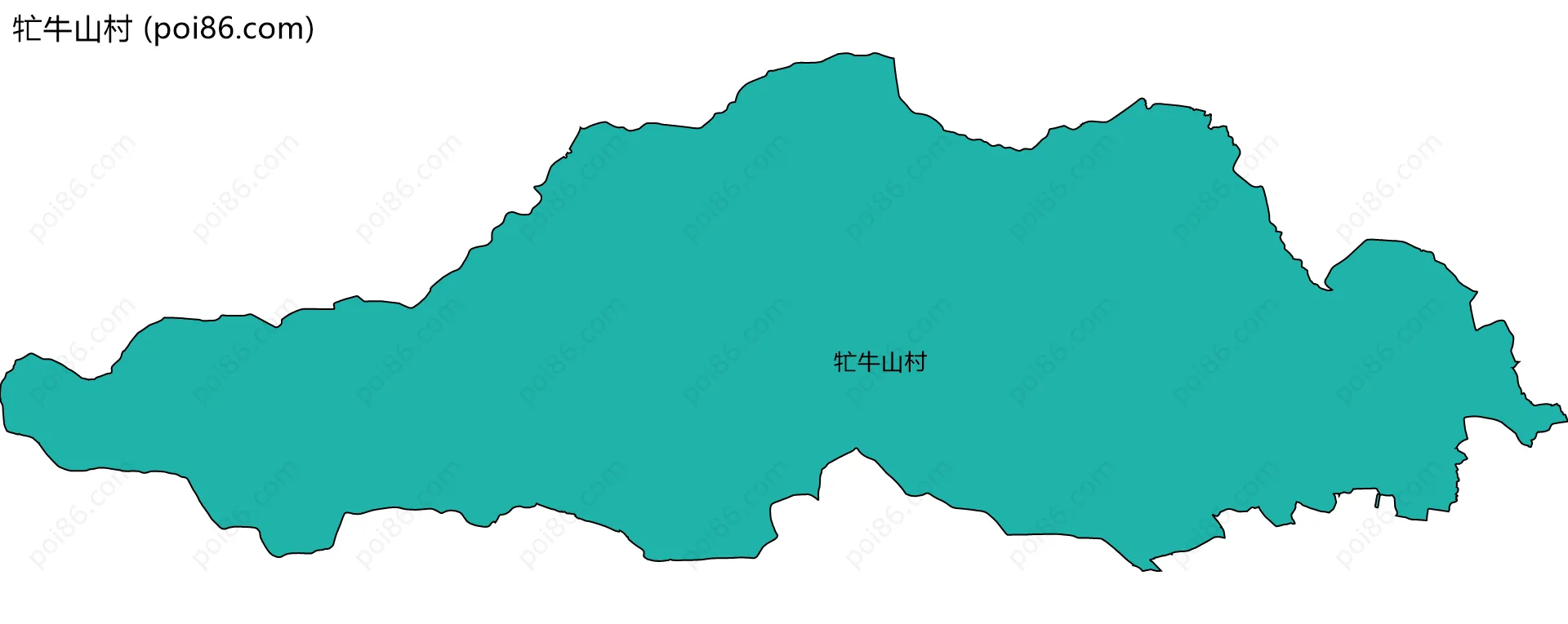 牤牛山村边界地图