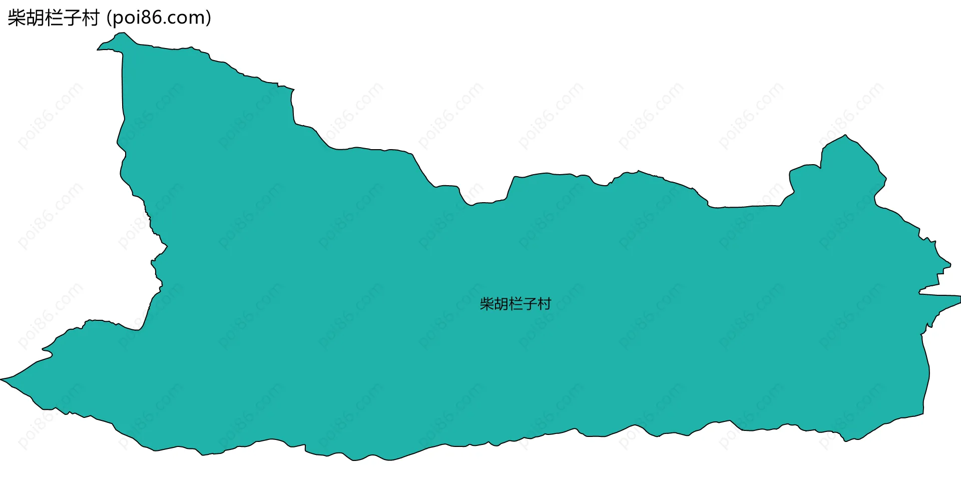 柴胡栏子村边界地图