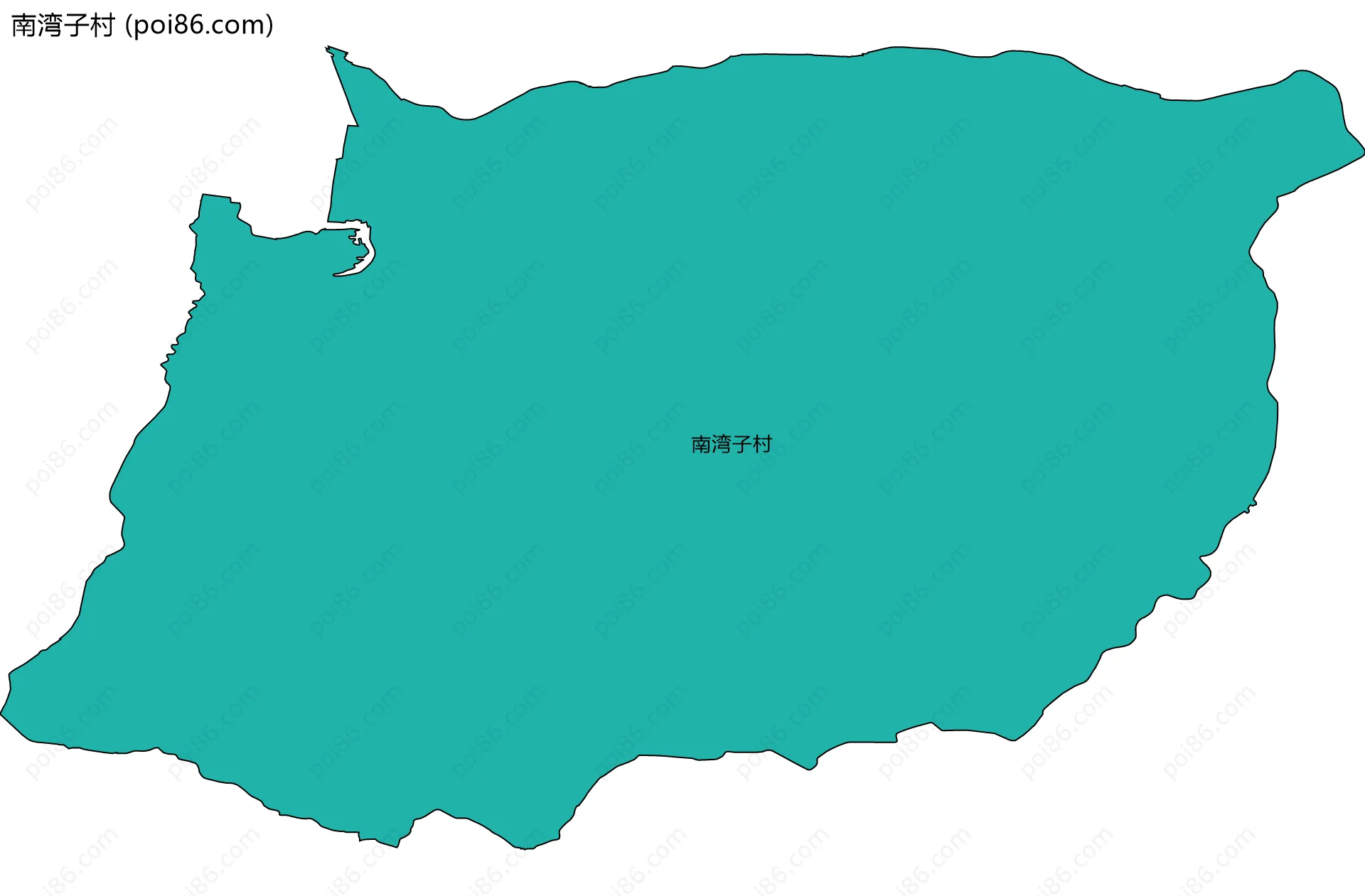 南湾子村边界地图