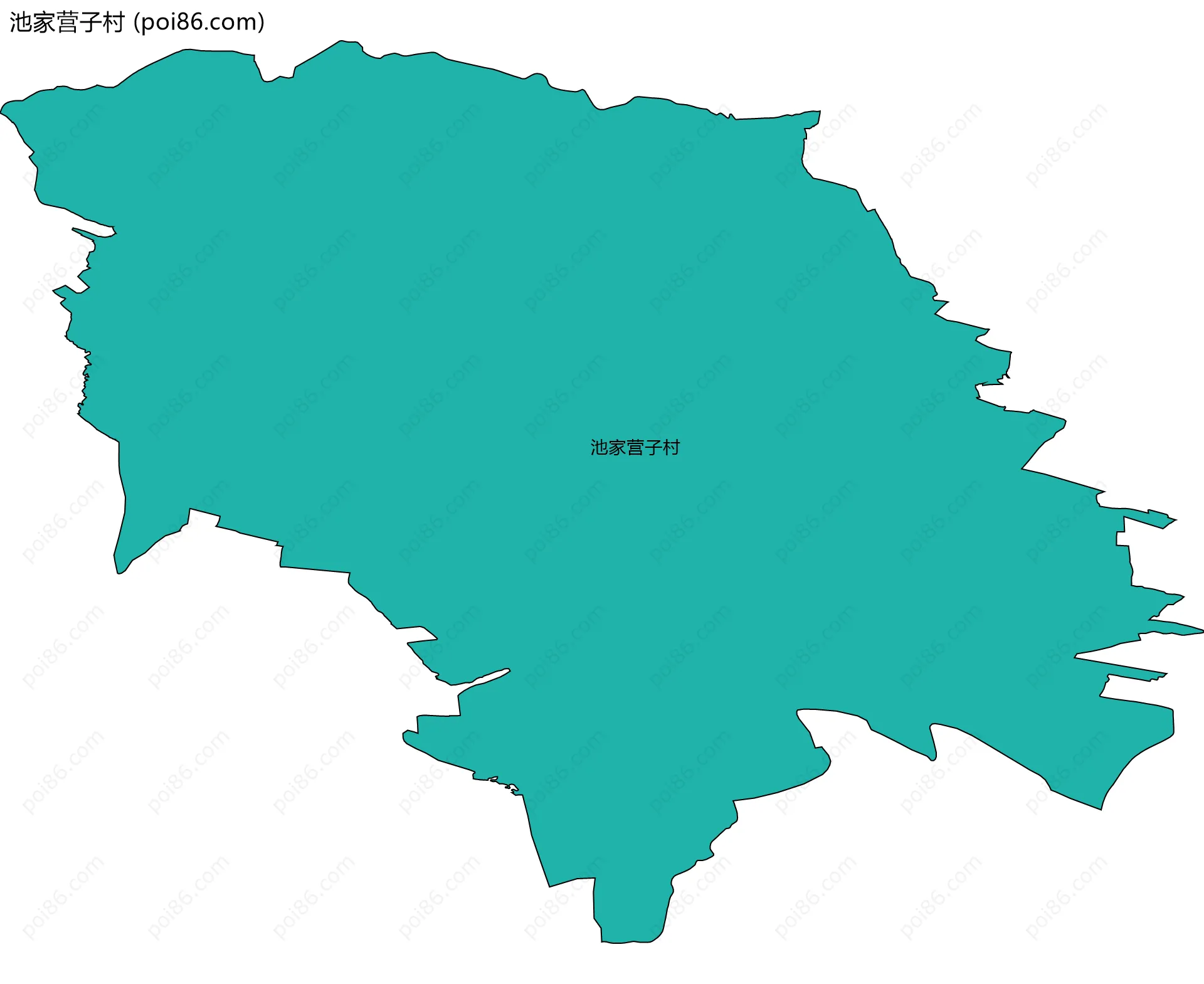 池家营子村边界地图