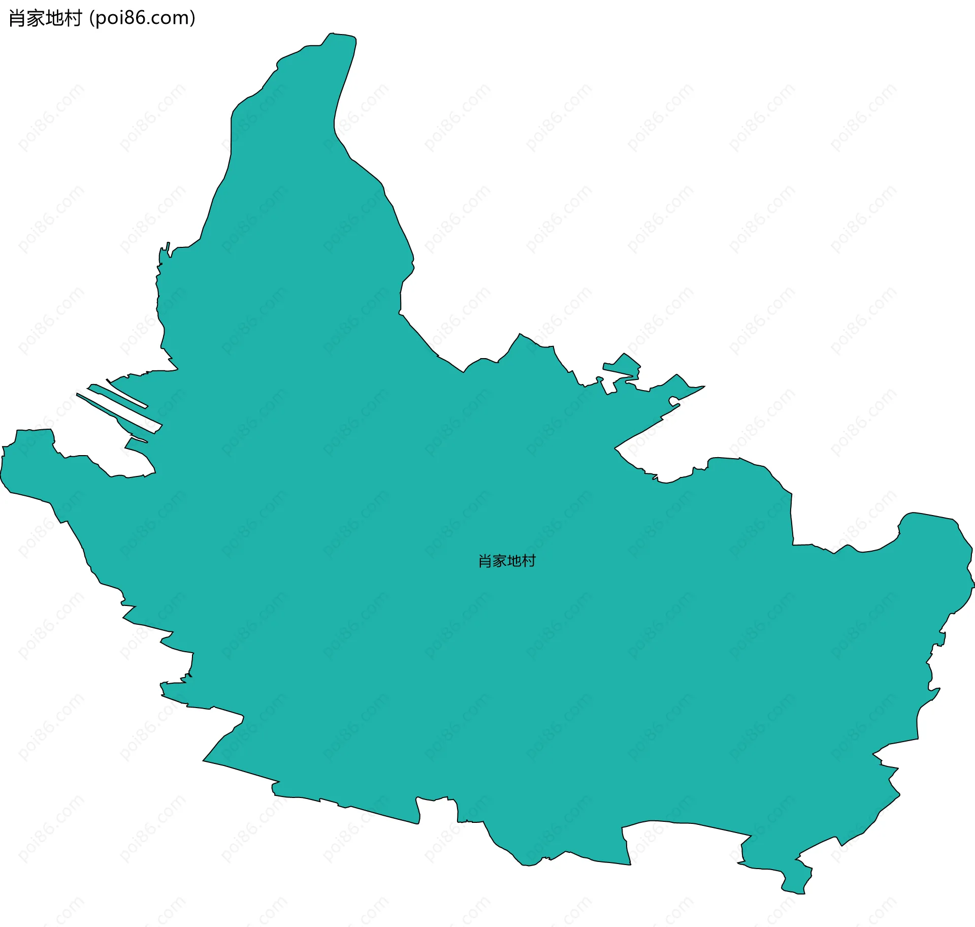 肖家地村边界地图