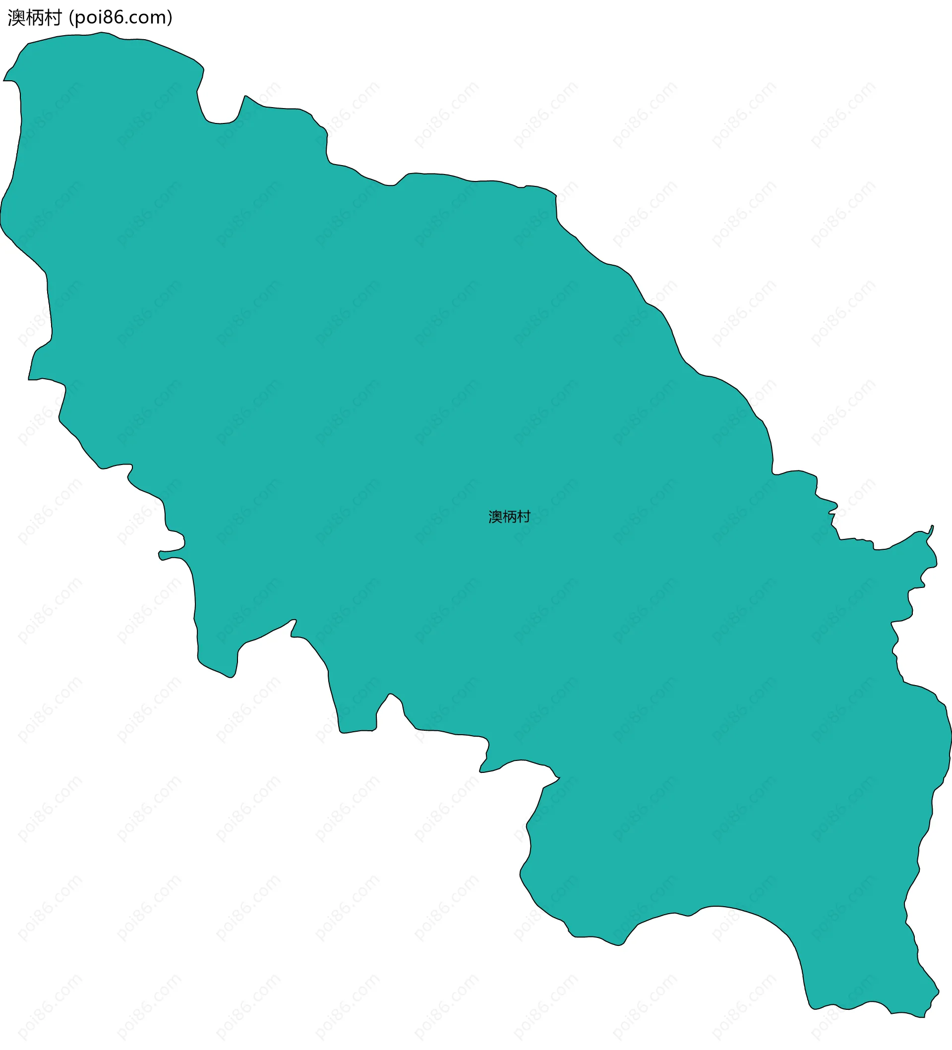 澳柄村边界地图