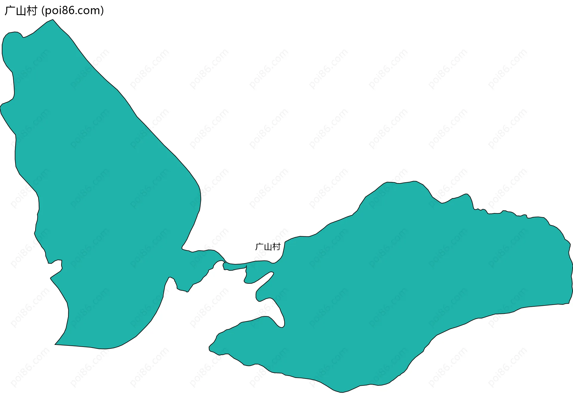 广山村边界地图