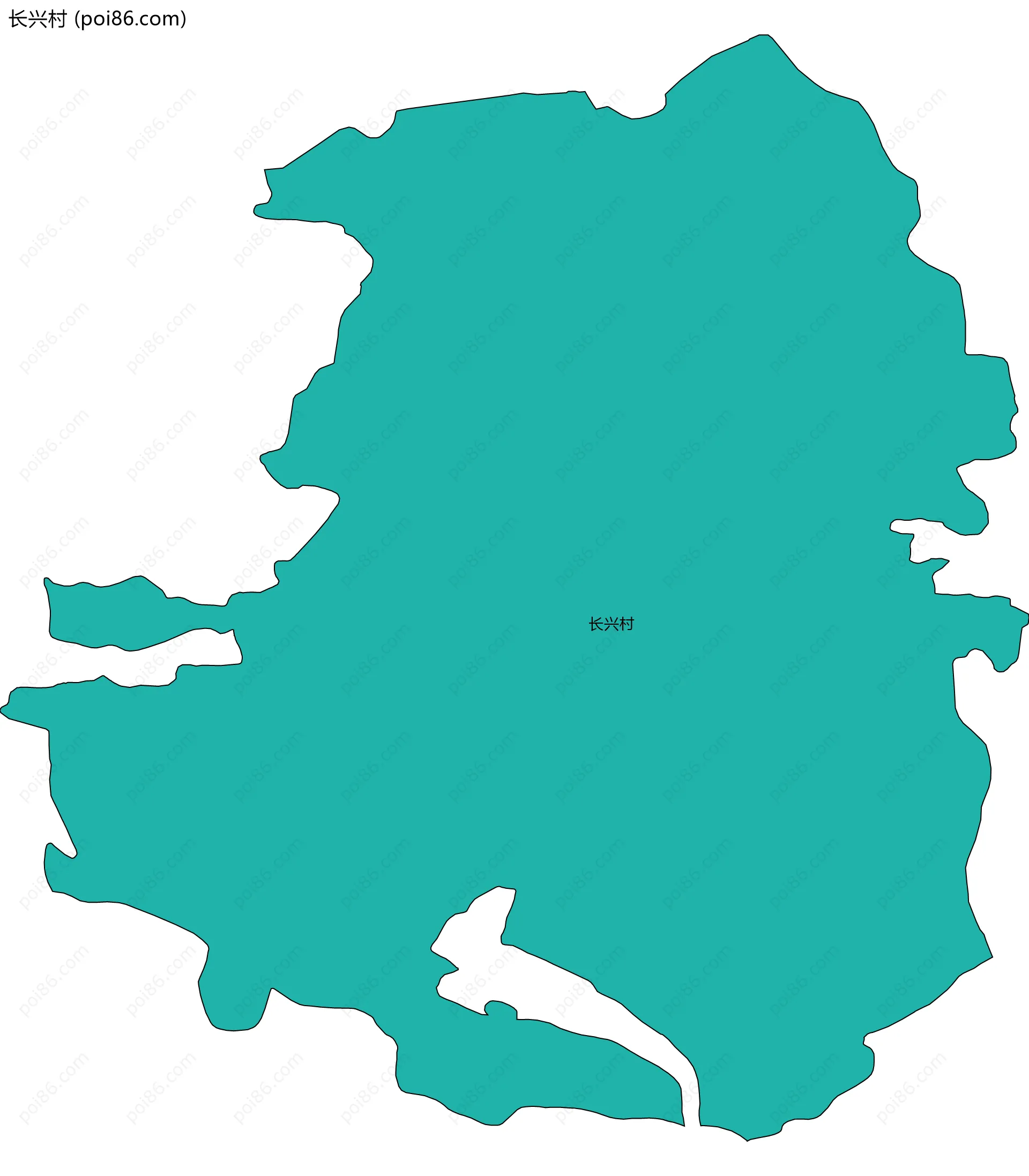 长兴村边界地图
