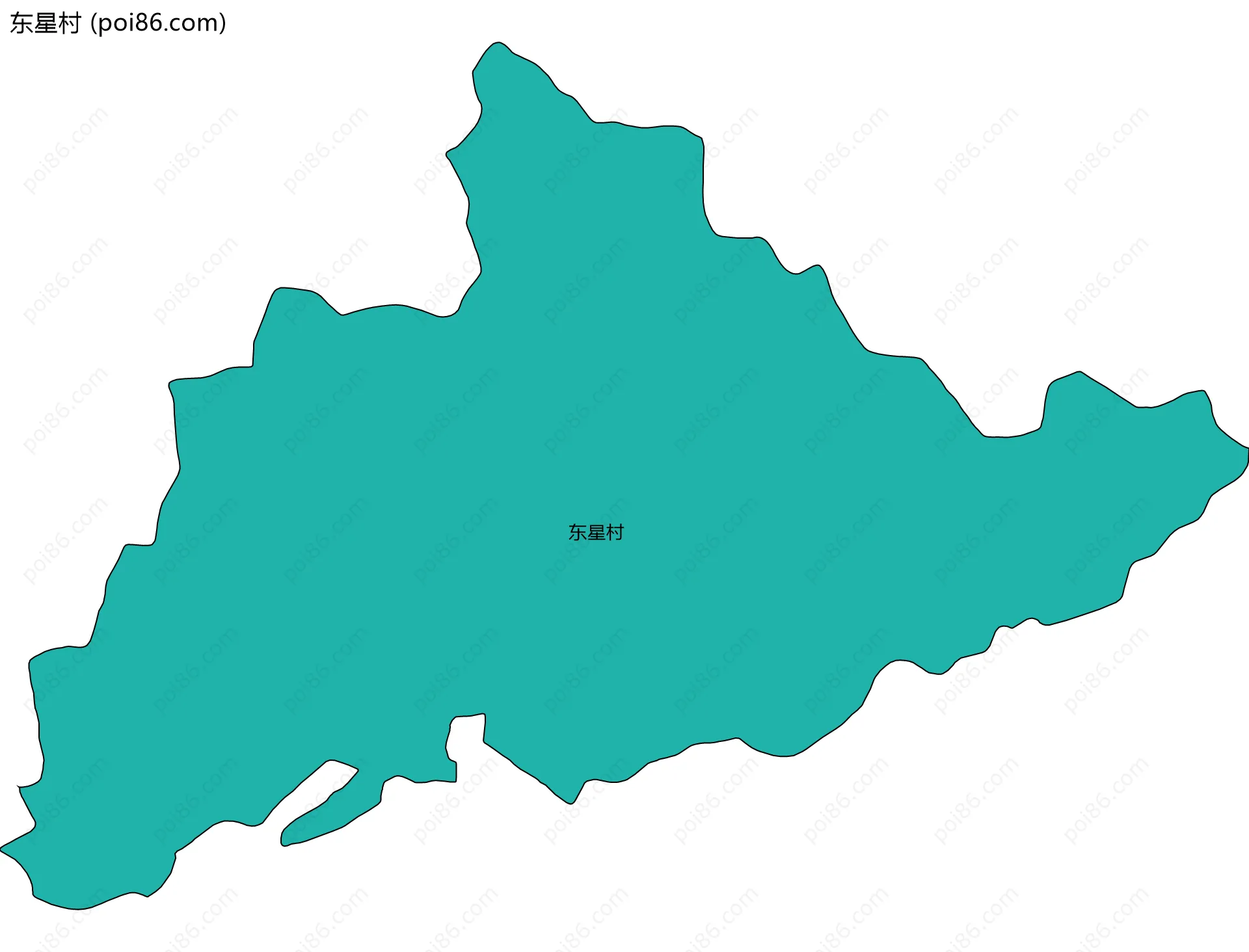 东星村边界地图