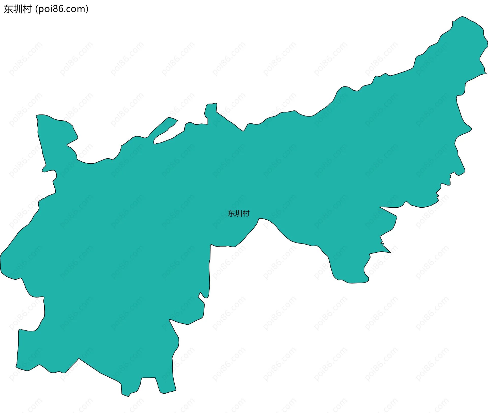 东圳村边界地图