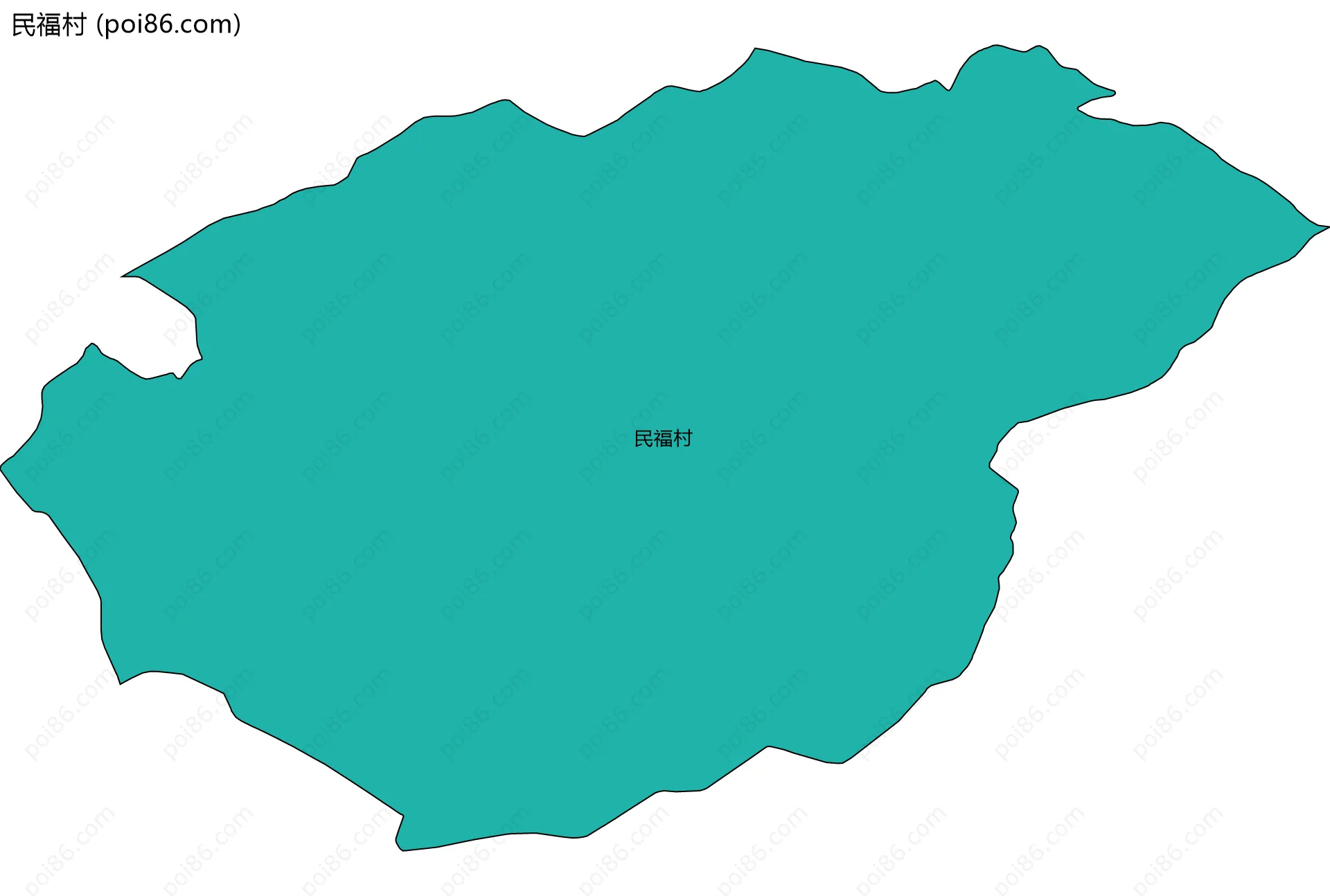 民福村边界地图