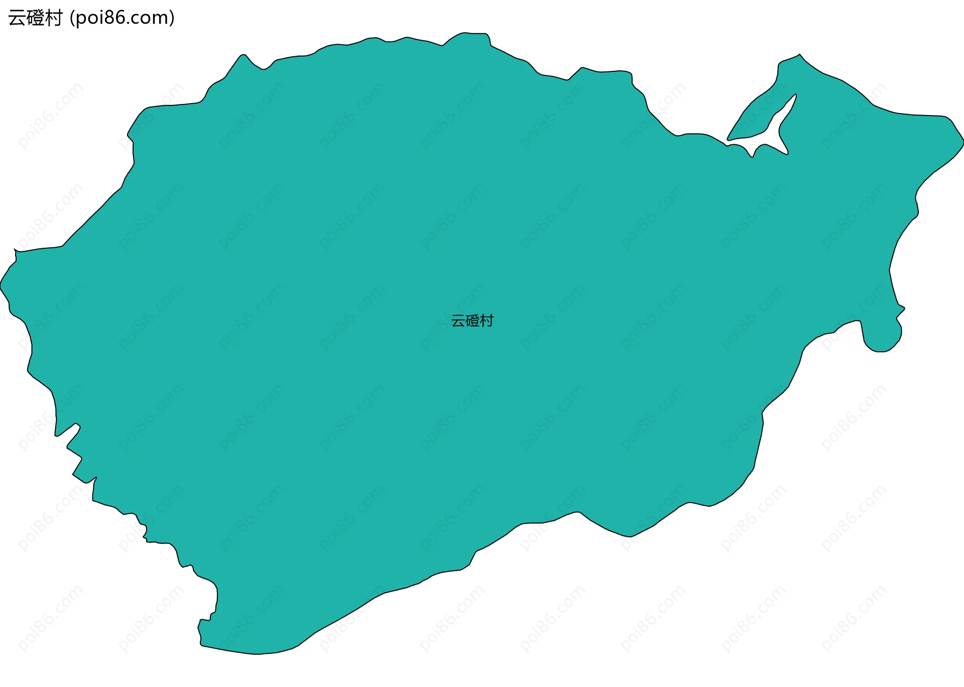 云磴村边界地图