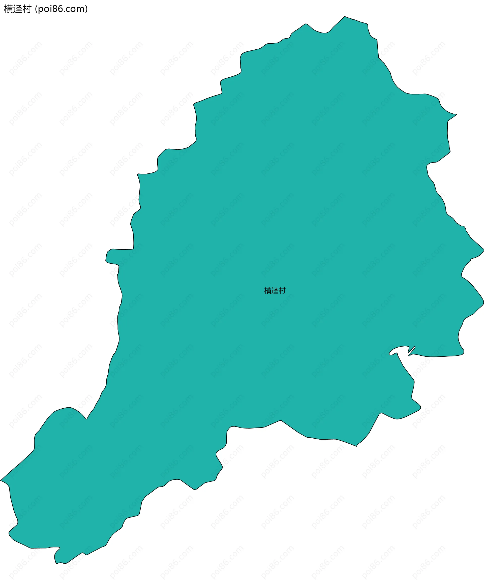 横迳村边界地图