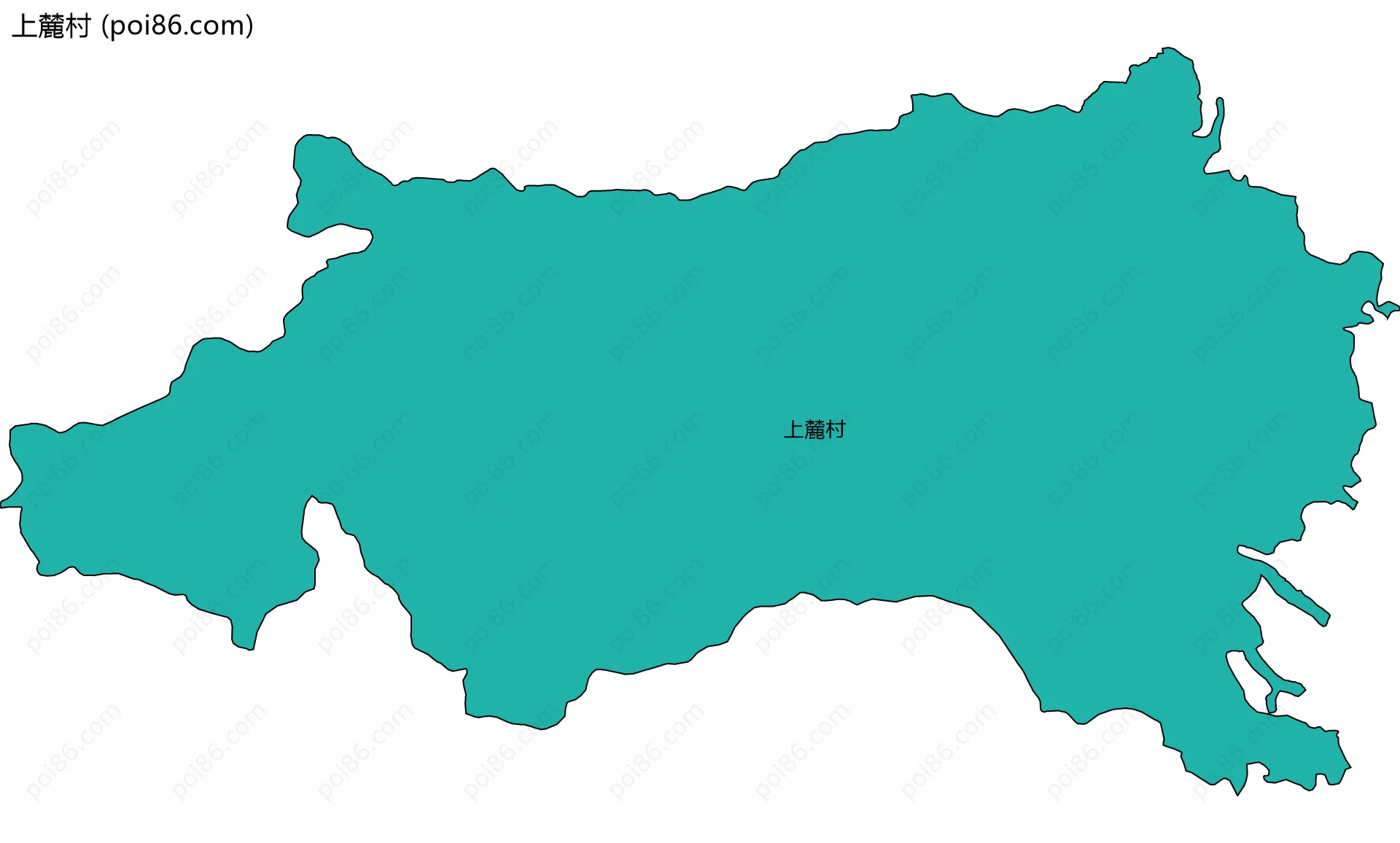 上麓村边界地图