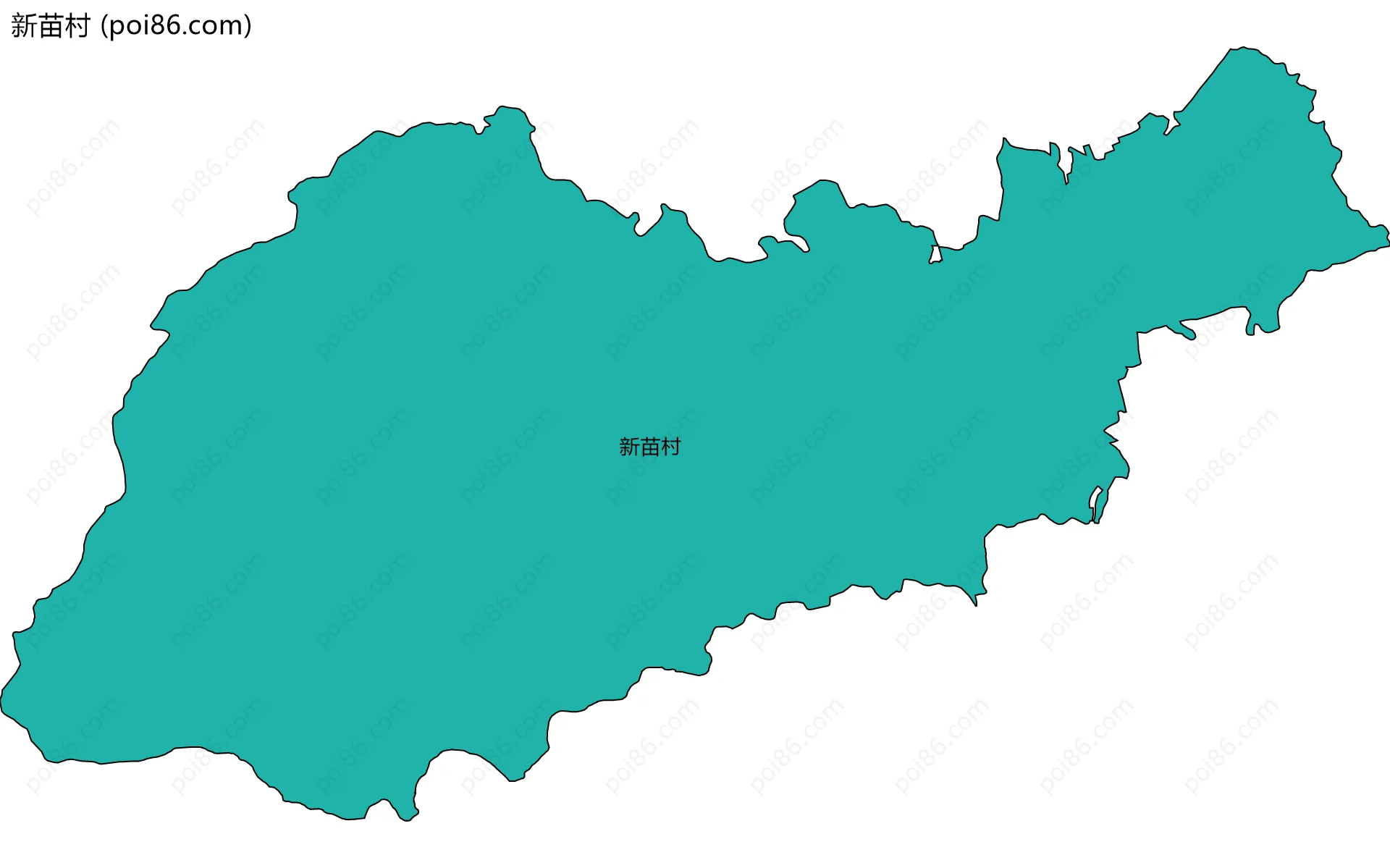 新苗村边界地图