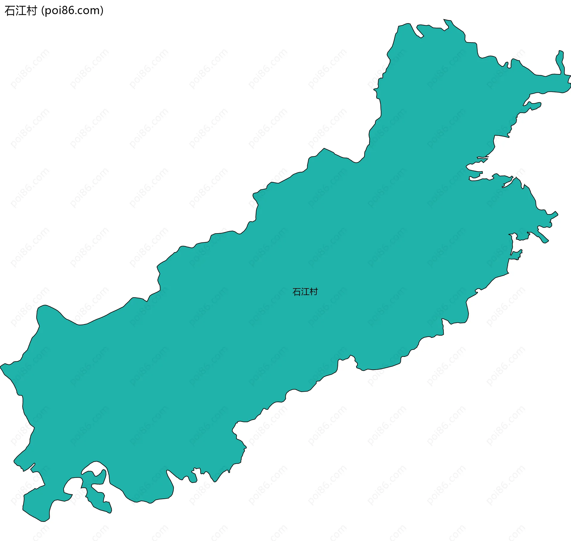 石江村边界地图