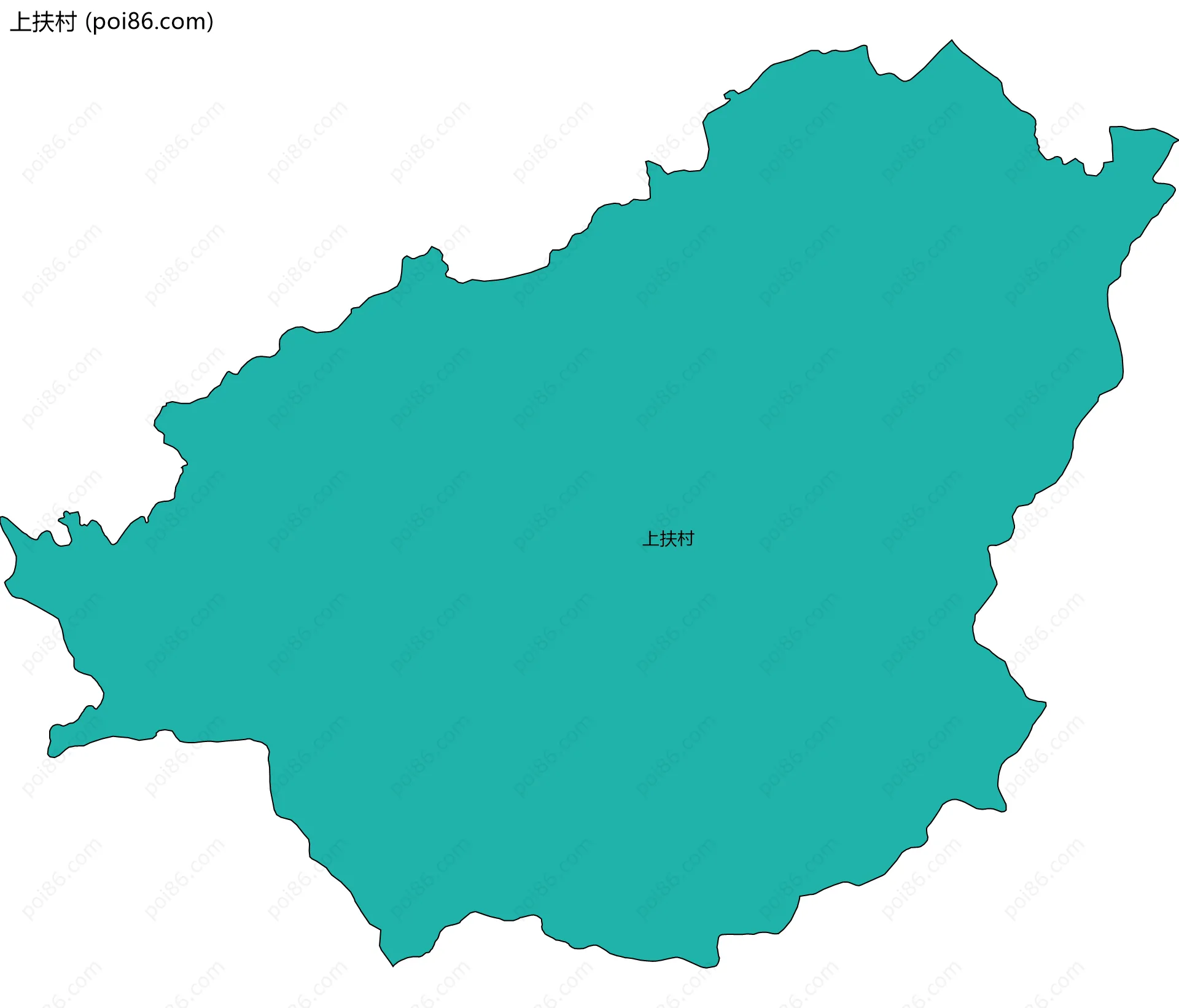 上扶村边界地图