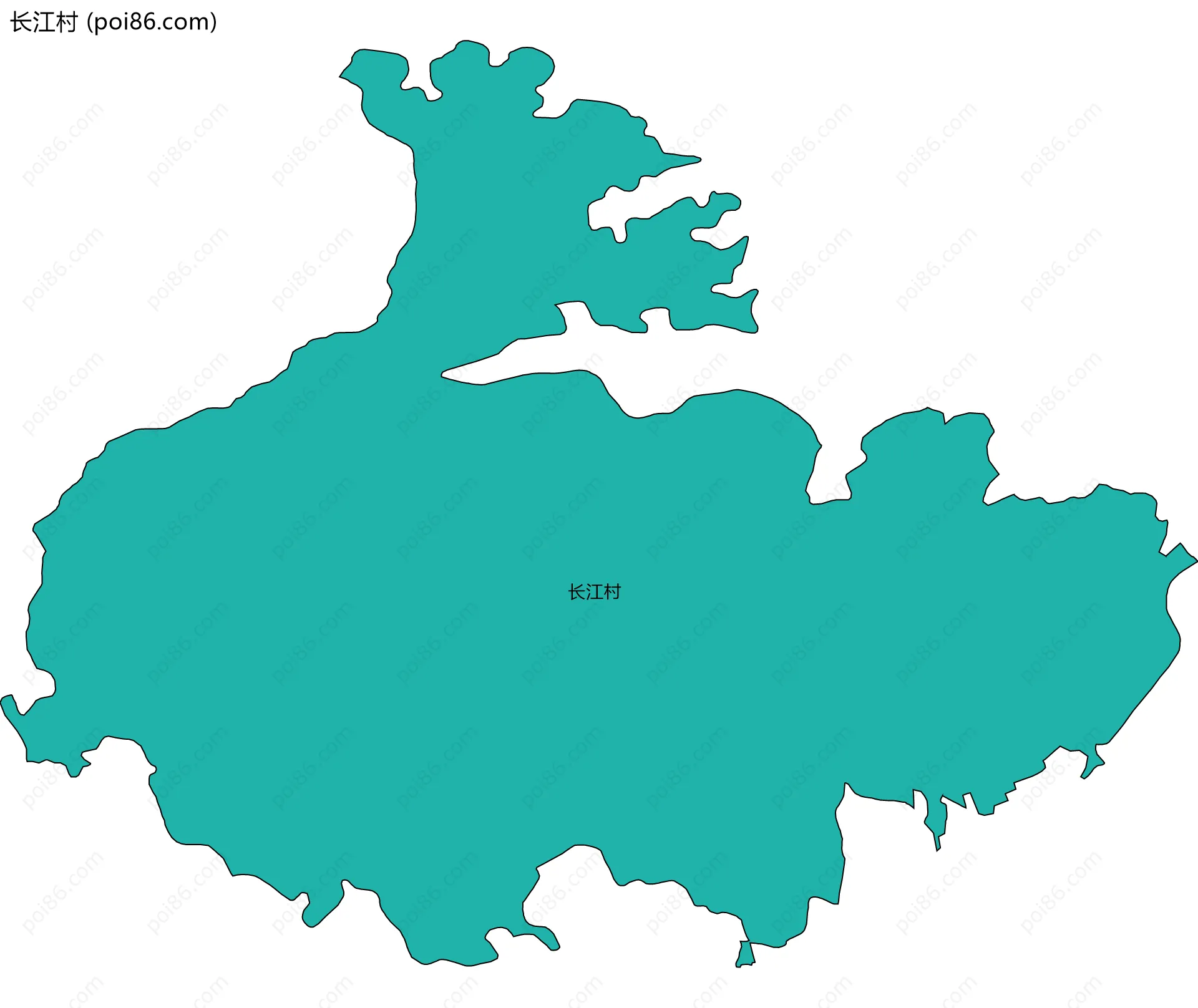 长江村边界地图