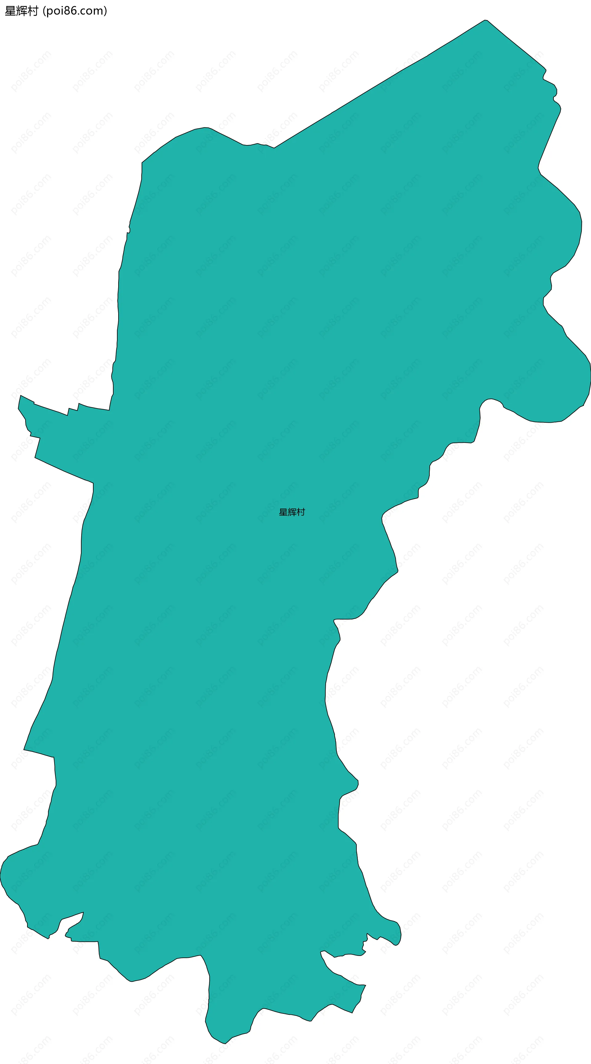 星辉村边界地图