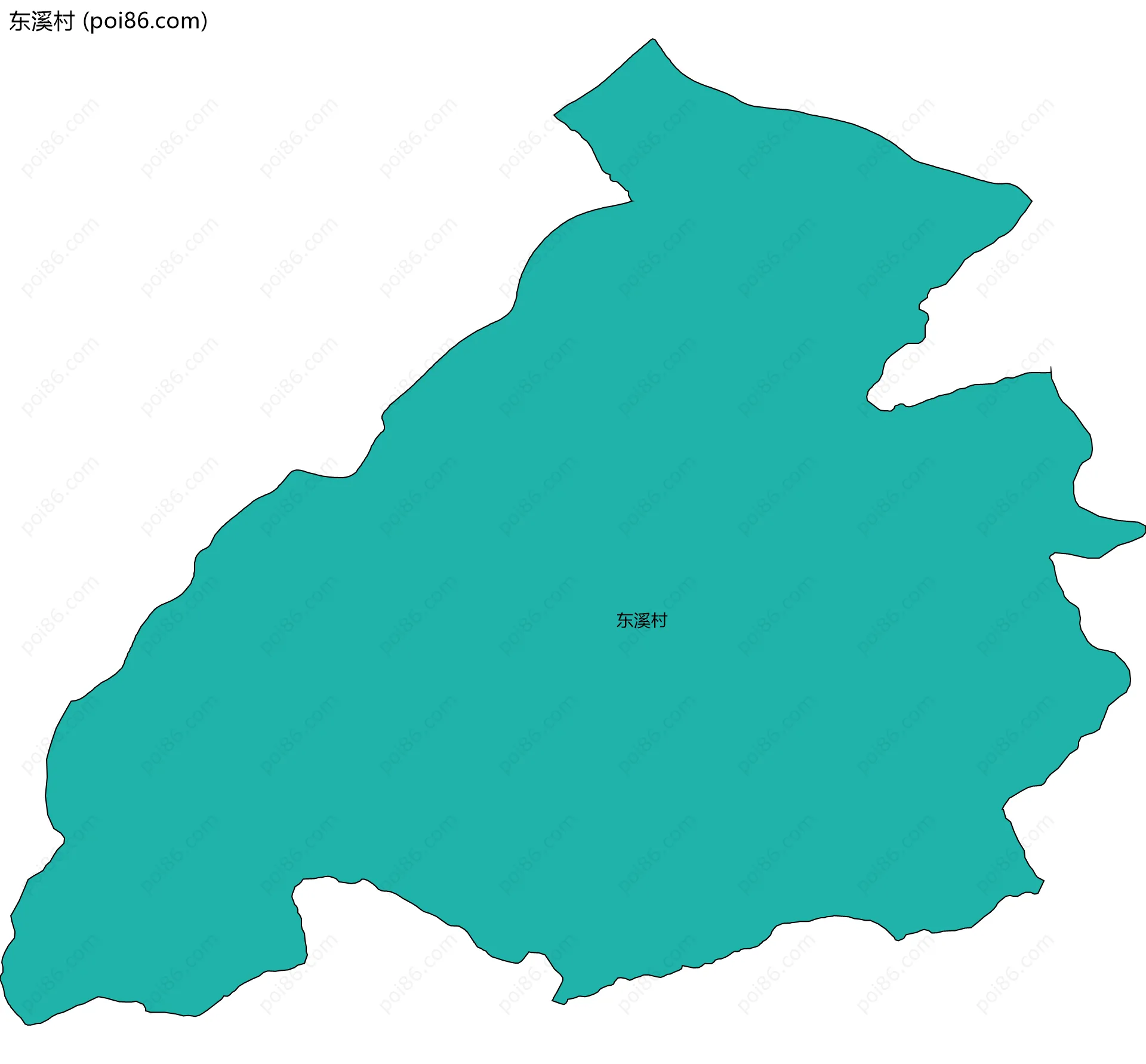 东溪村边界地图