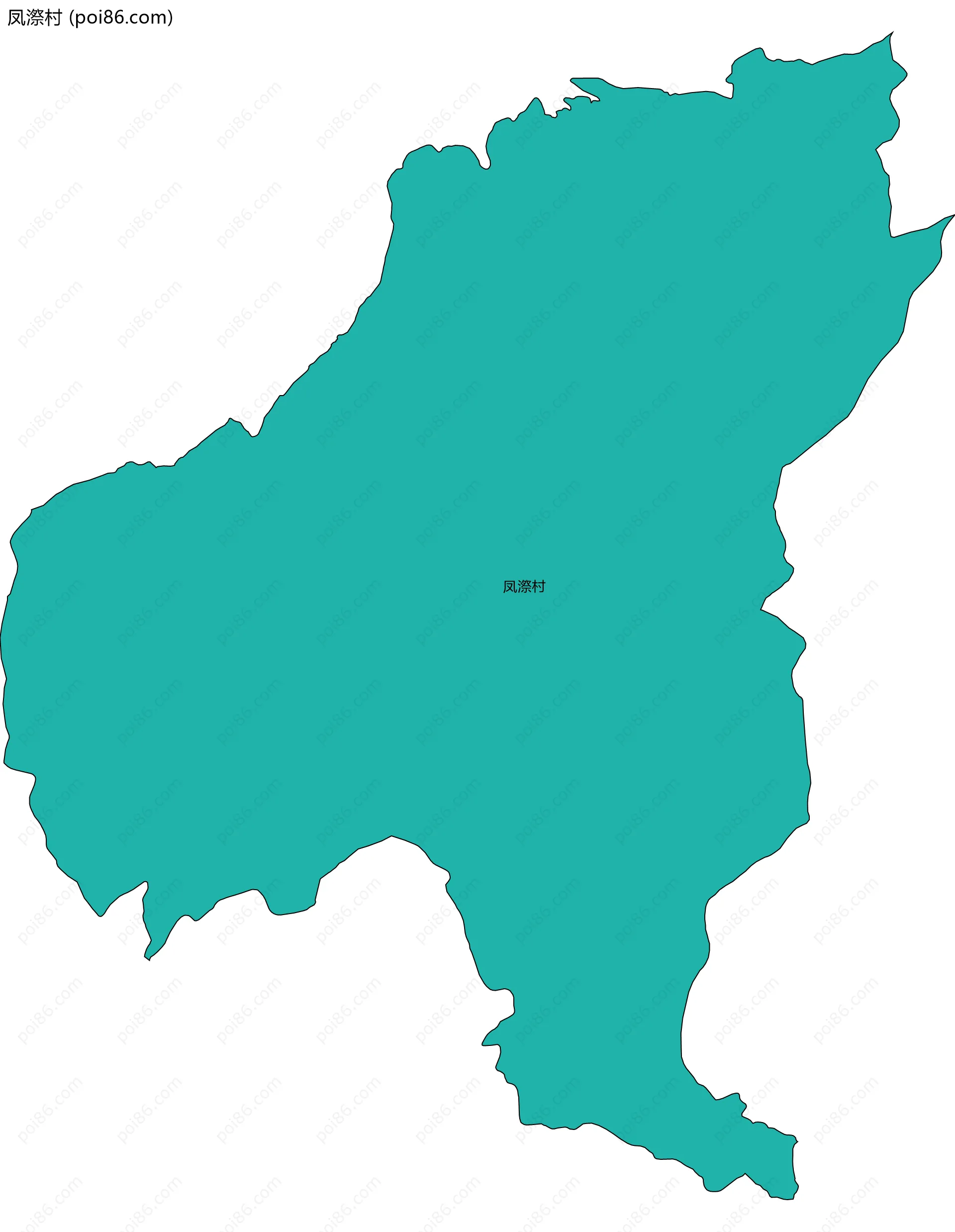 凤漈村边界地图