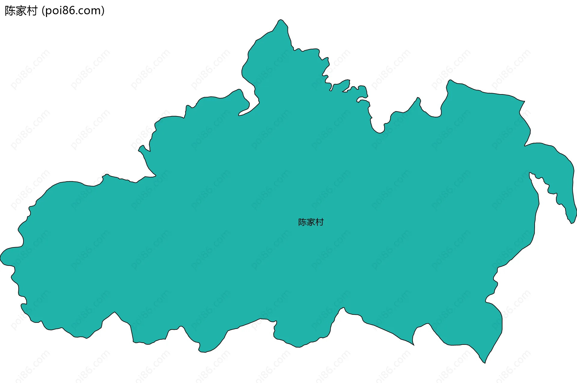 陈家村边界地图