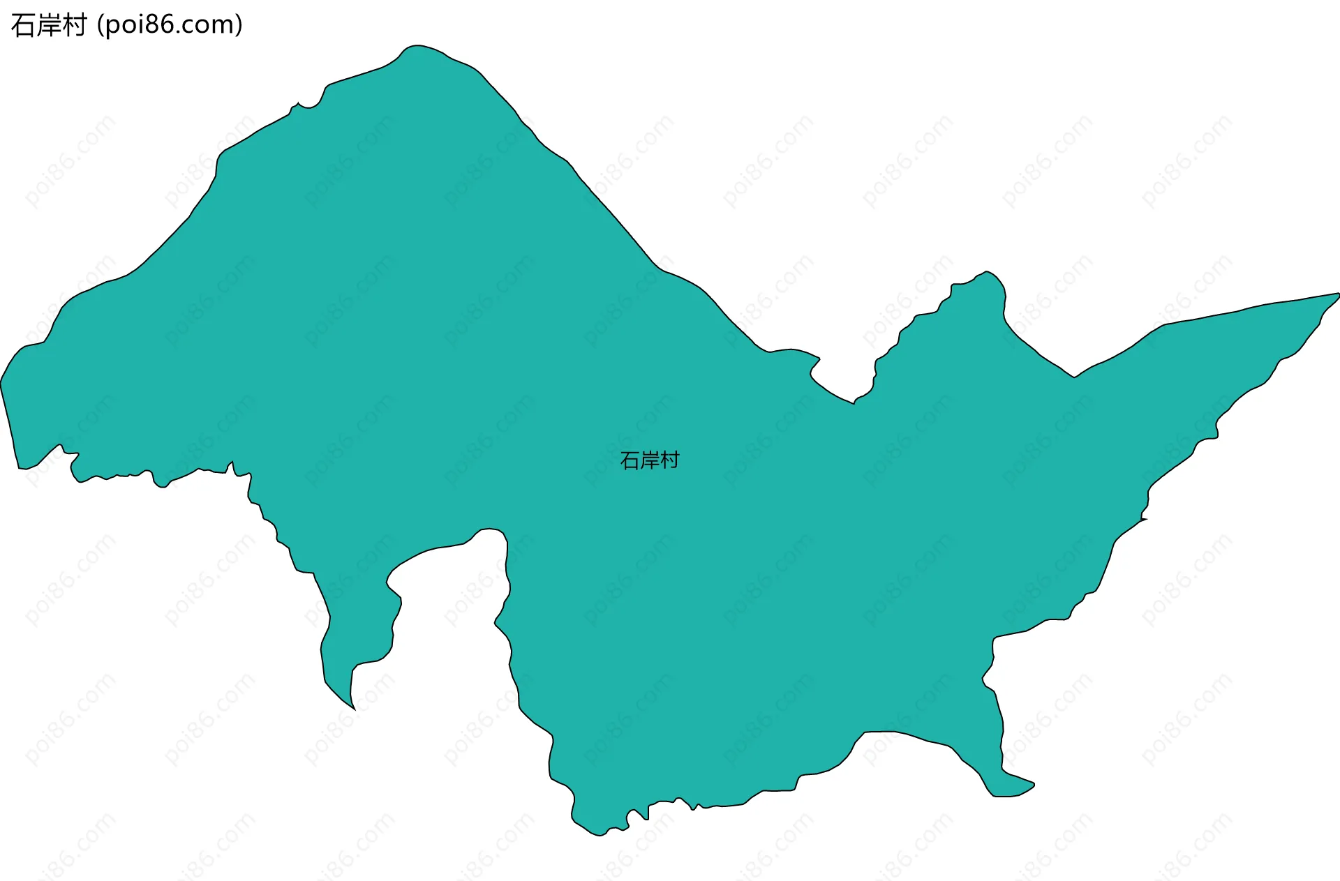 石岸村边界地图