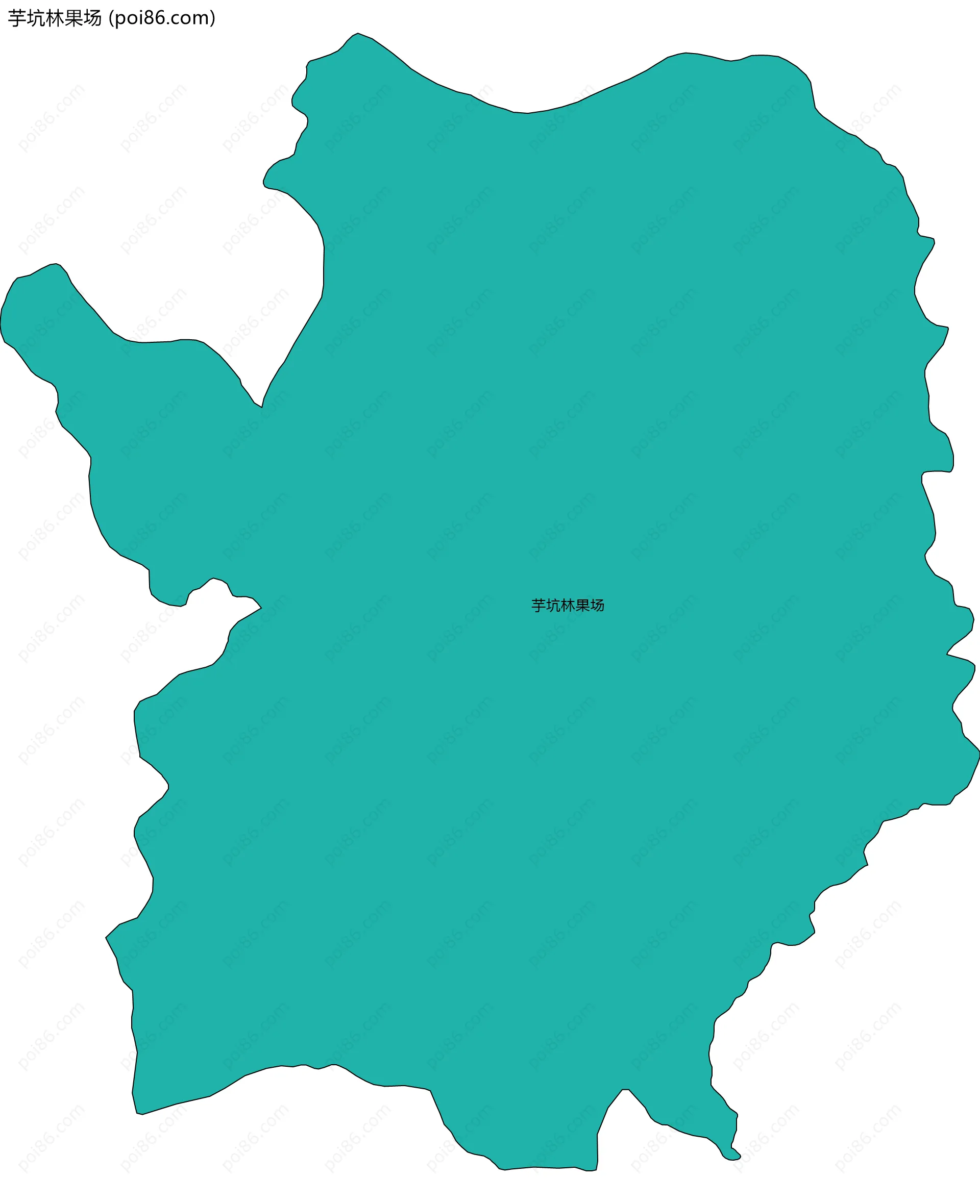 芋坑林果场边界地图