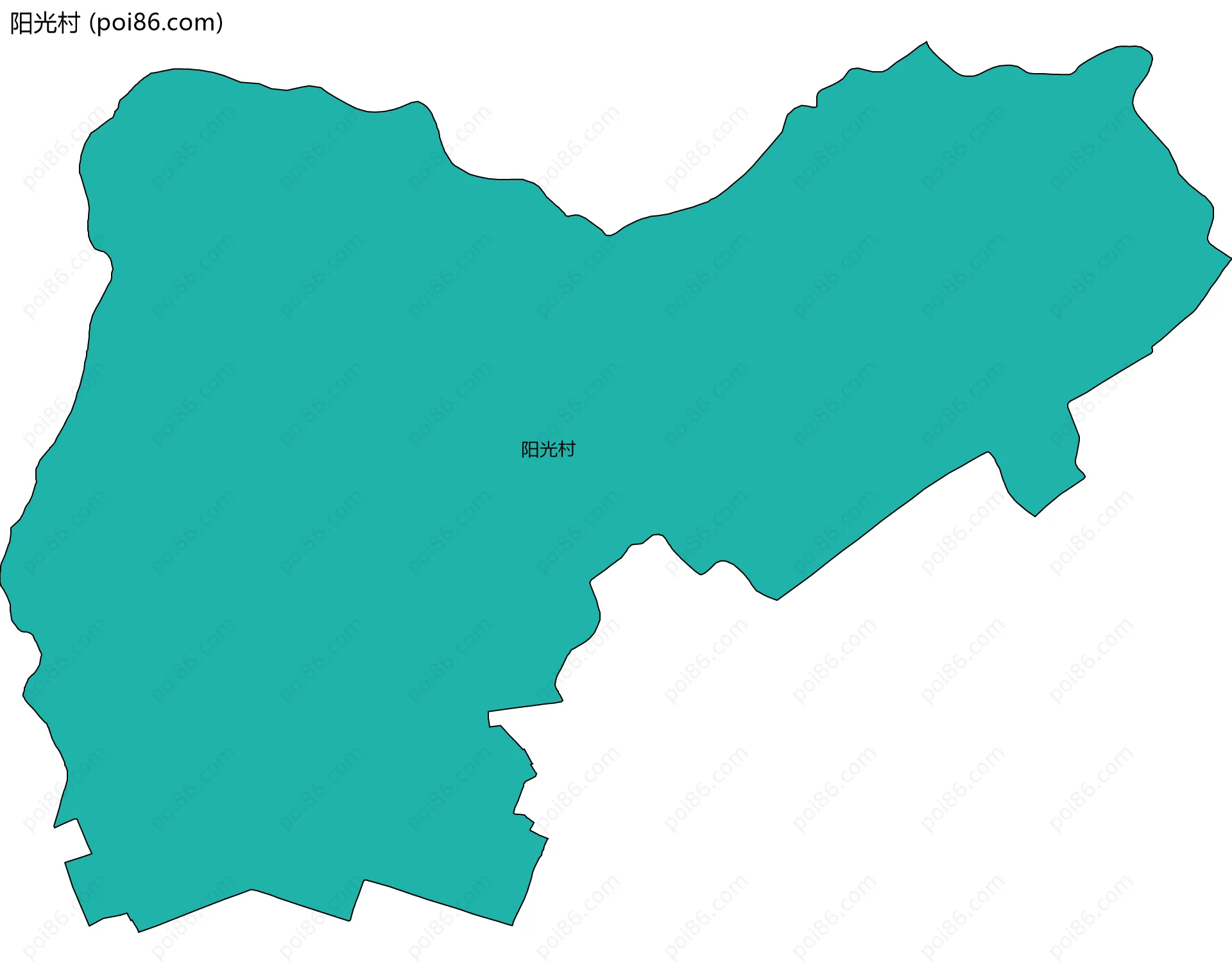 阳光村边界地图