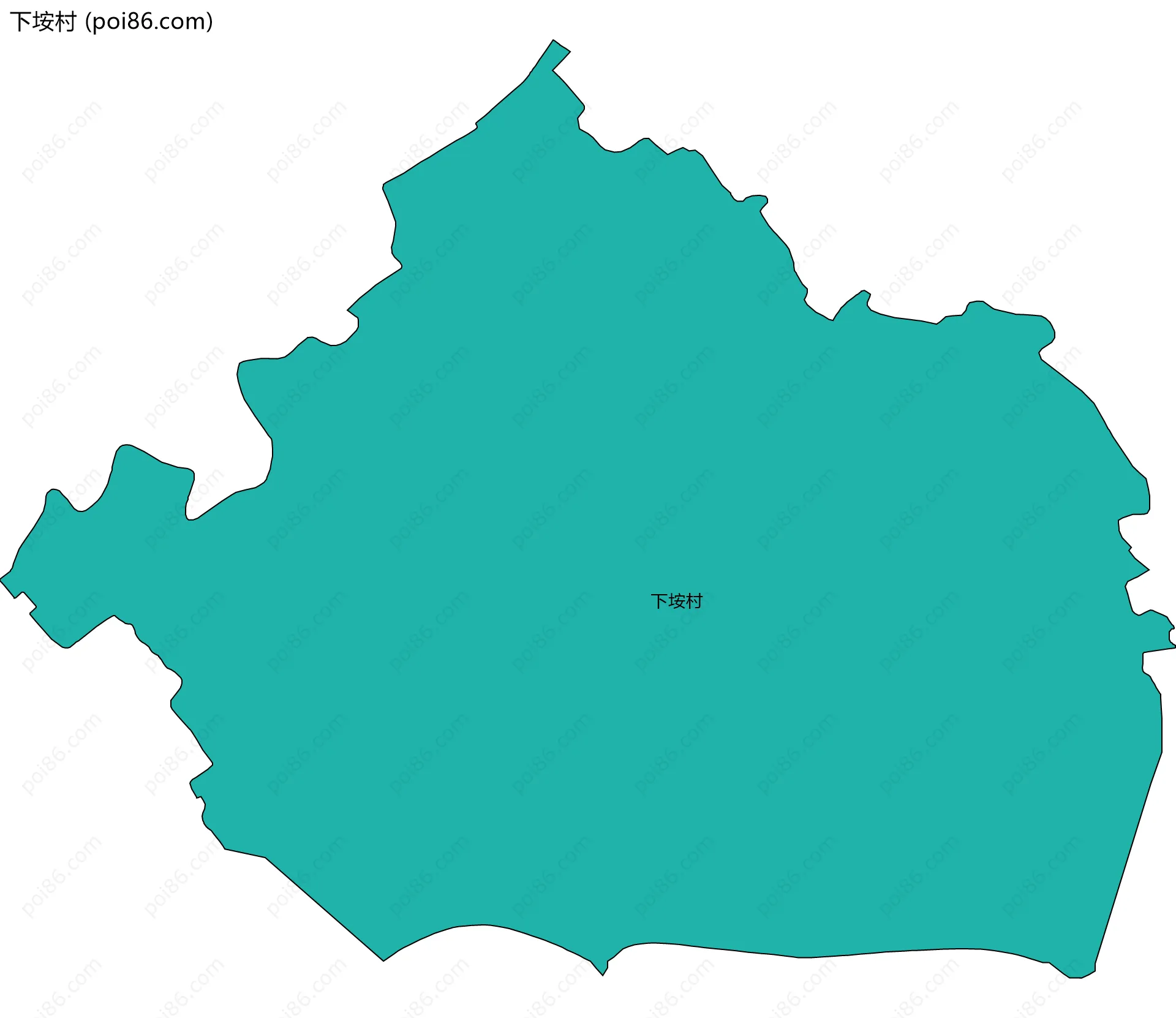 下垵村边界地图