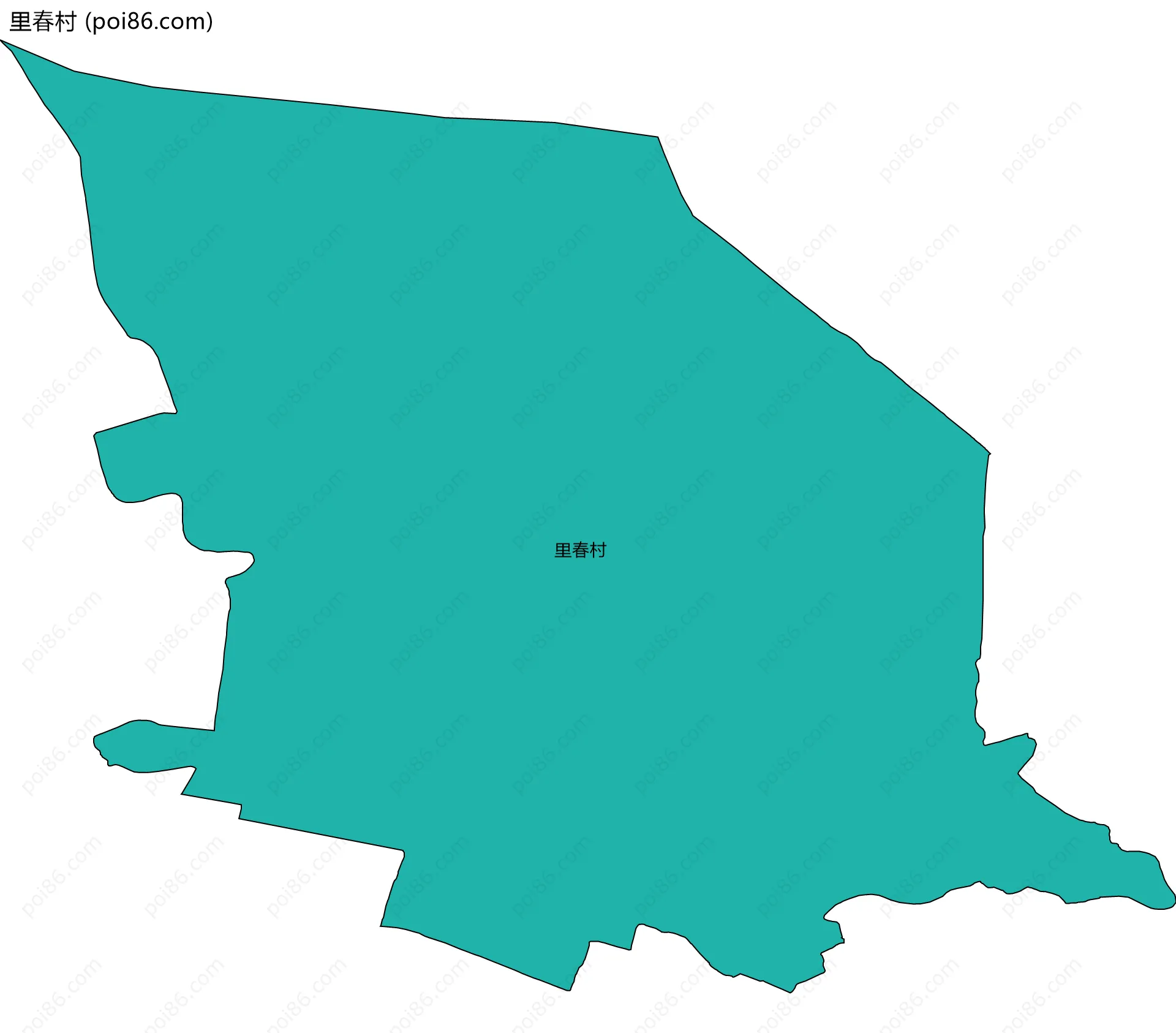 里春村边界地图