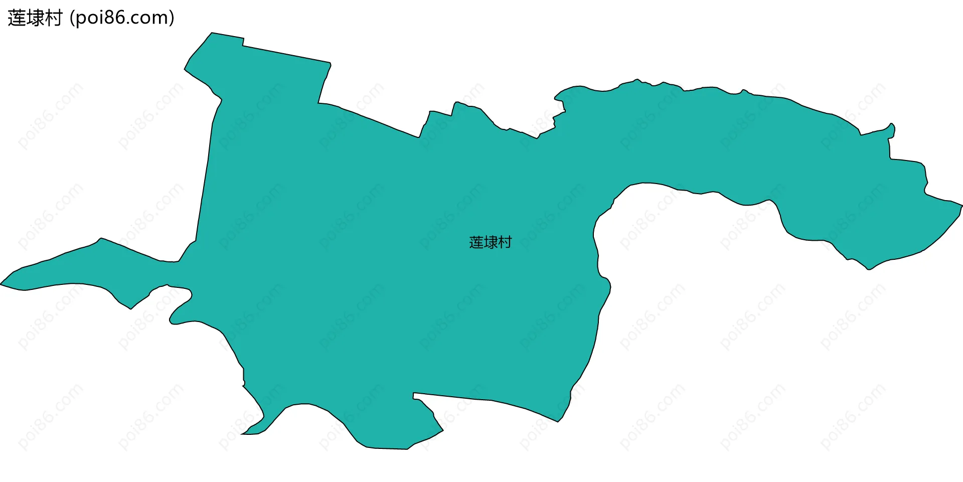 莲埭村边界地图