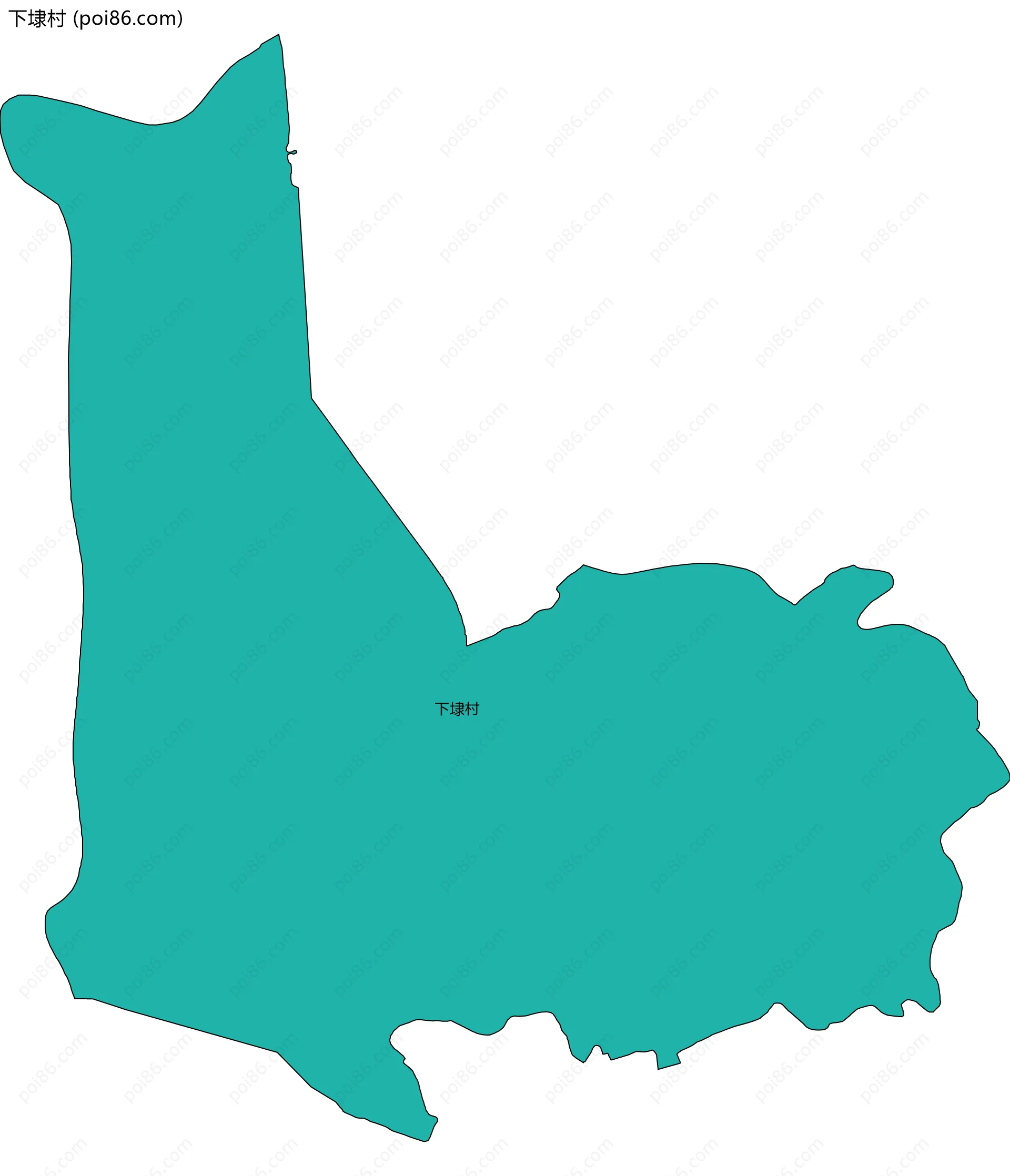 下埭村边界地图