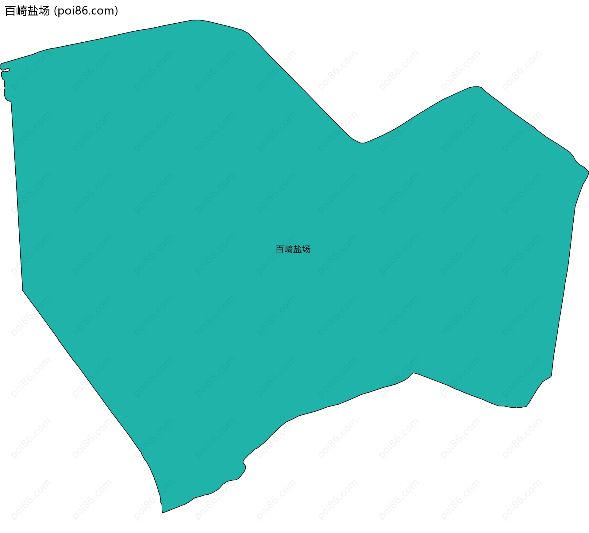 百崎盐场边界地图