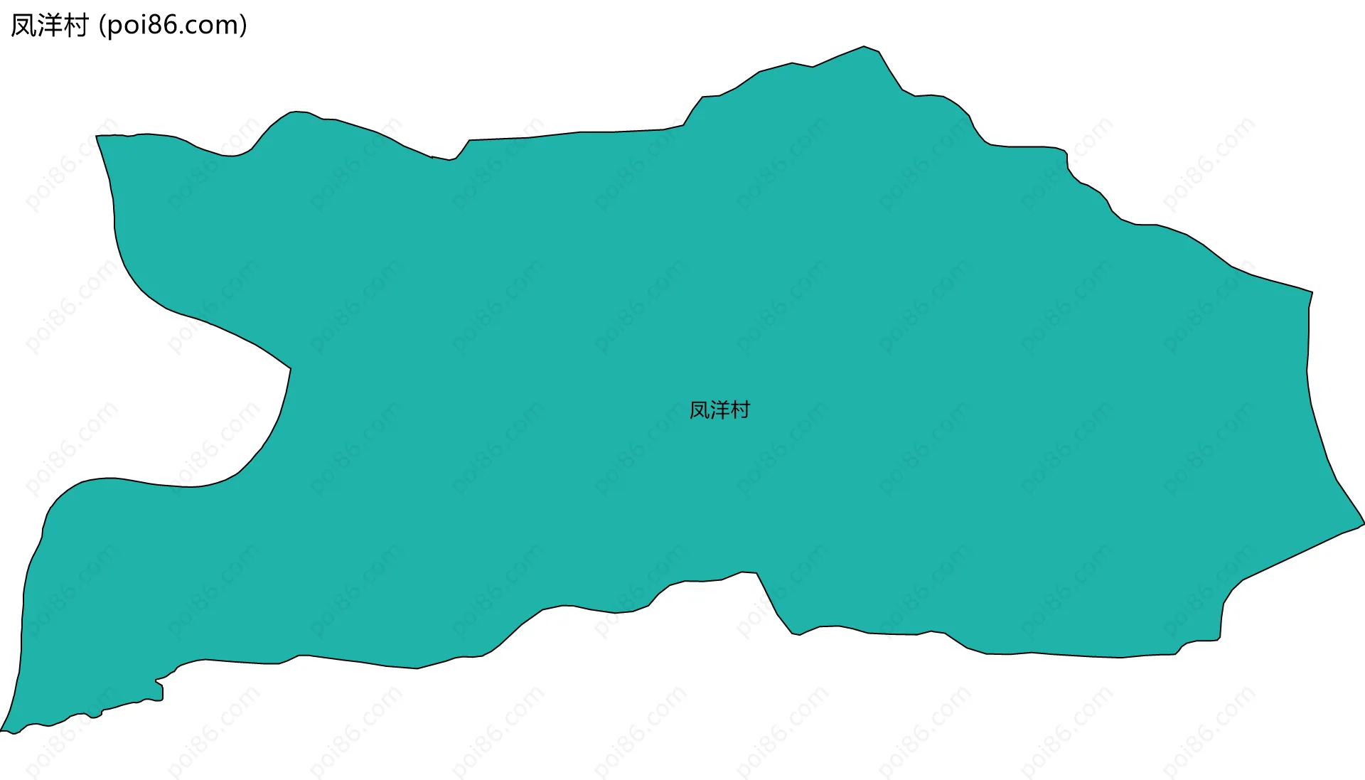 凤洋村边界地图