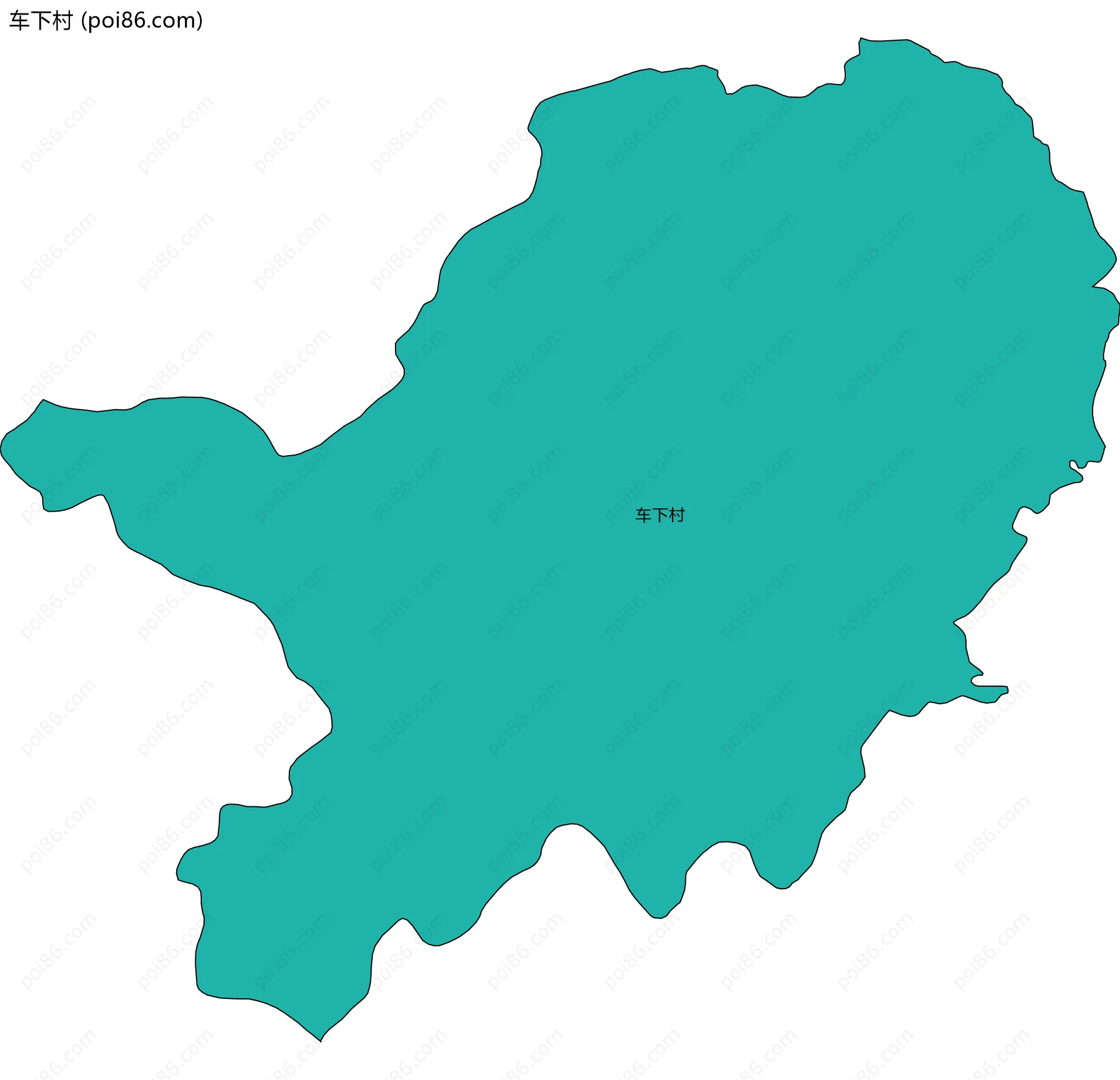 车下村边界地图