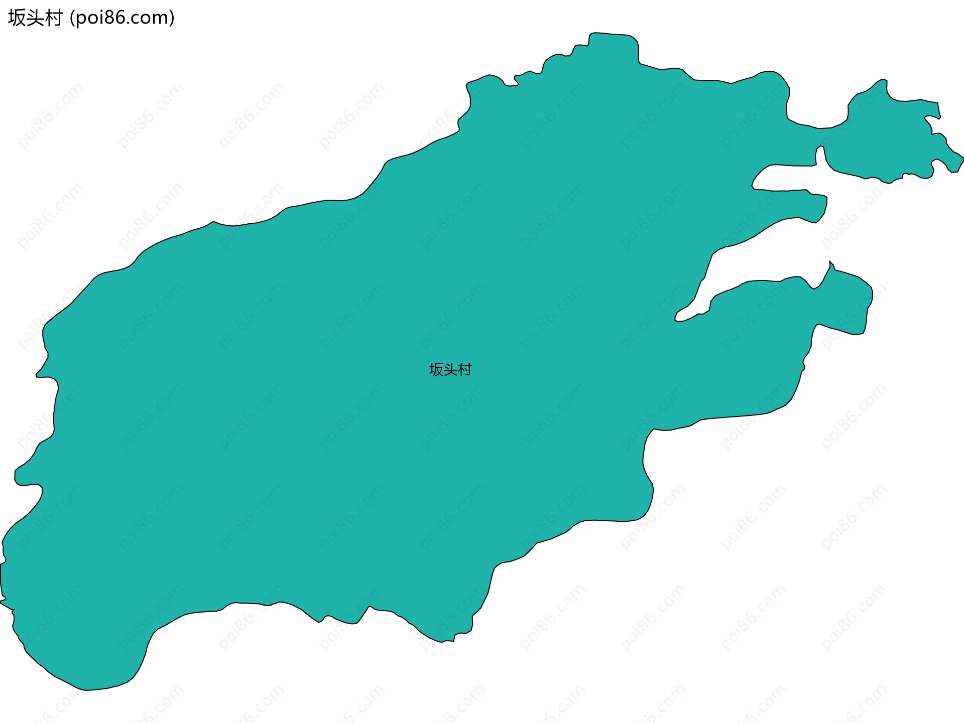 坂头村边界地图