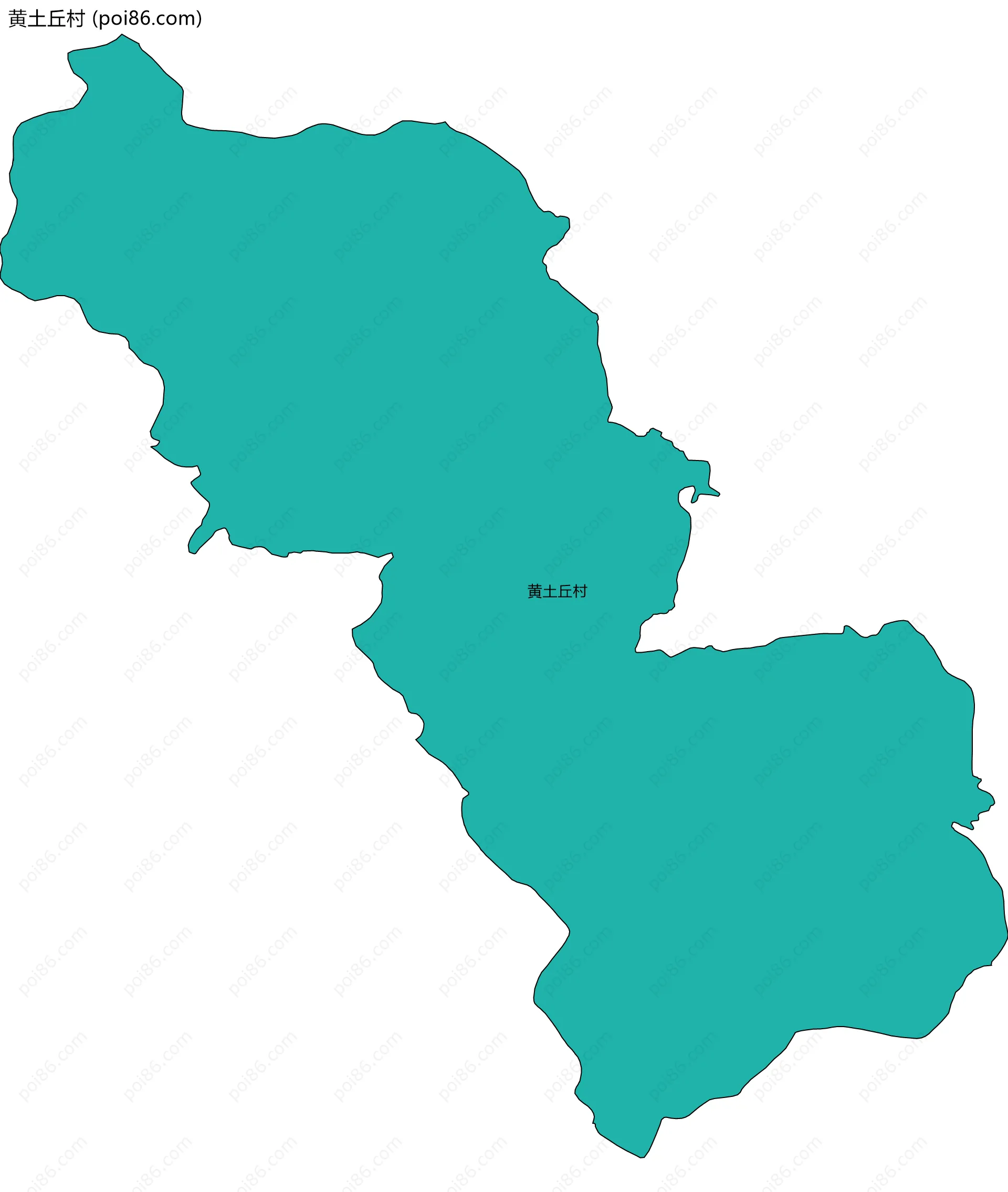 黄土丘村边界地图